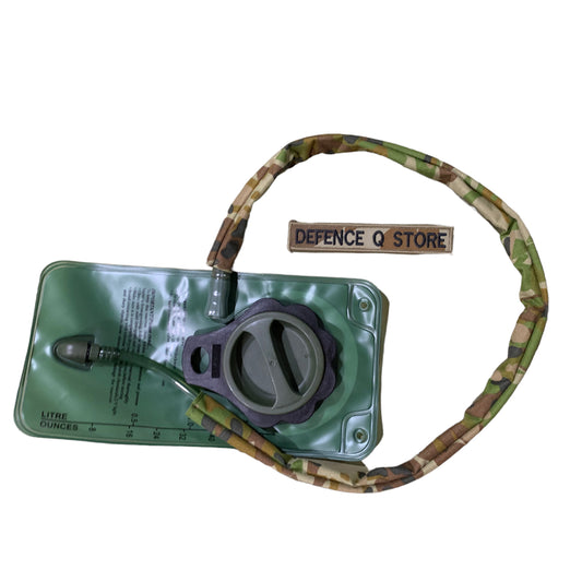 Please note this is not genuine AMCU material, just AMC material  Hydration hose cover will suit your bladder backpacks and help keep your camo style up in the field.  Manufactured on the Gold Coast by Defence Q Store this quality hose cover will not let you down.  All the stitching has been done on the inside of the hose to give it a great quality look and feel.    Length: 87cm long 