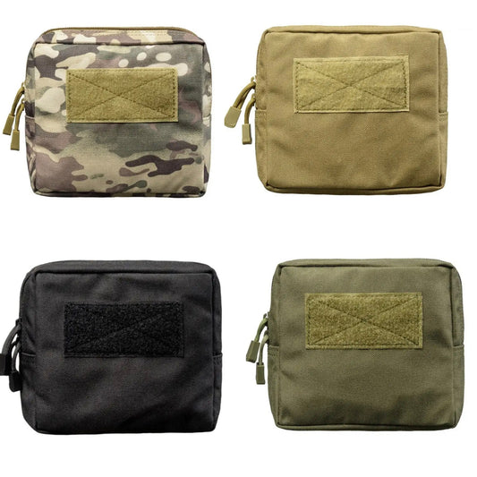 This is the perfect MOLLE pouch for attaching to your field gear. It's great for holding lots of items such as your mobile phone, snacks, tourniquets, notebooks and more. Main compartment with heavy duty zip 1 internal organiser pocket in main compartment Fit patches on the front, patch space size is 10.5x5cm 5cm deep x 16.5cm wide x 15cm high www.defenceqstore.com.au