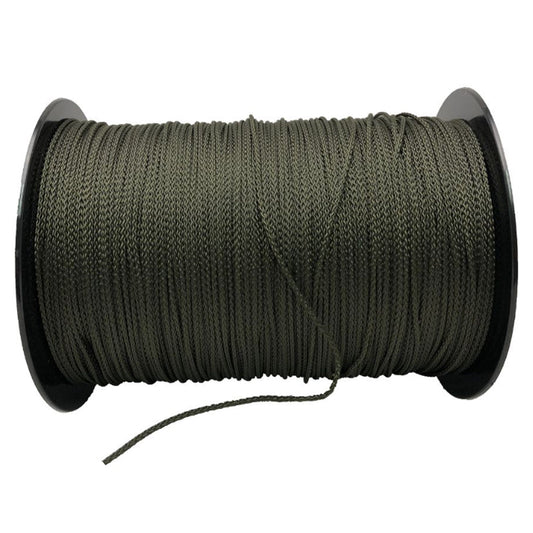 At Defence Q Store we understand that sometimes you need a specific amount of hoochie cord for the job so we have created this option for specific lengths needed.  This 8 strand olive green hoochie cord is strength tested to 150kg and ready for the next time you go out field.   Specifications:  Material: 8 strand hoochie cord Colour: Olive green 150kg strength tested www.defenceqstore.com.au