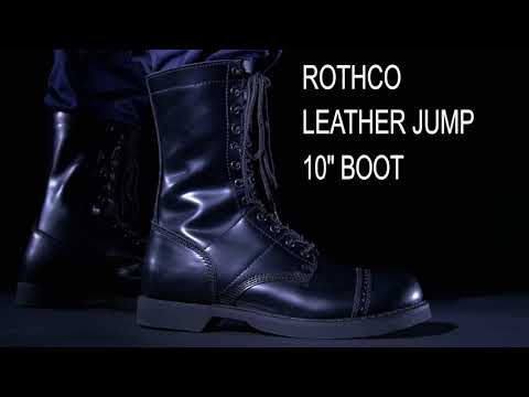 The ultimate pair of military jump boots! Rothco’s Leather Army Jump Boots are specifically designed to absorb impact, increase traction, and decrease moisture.