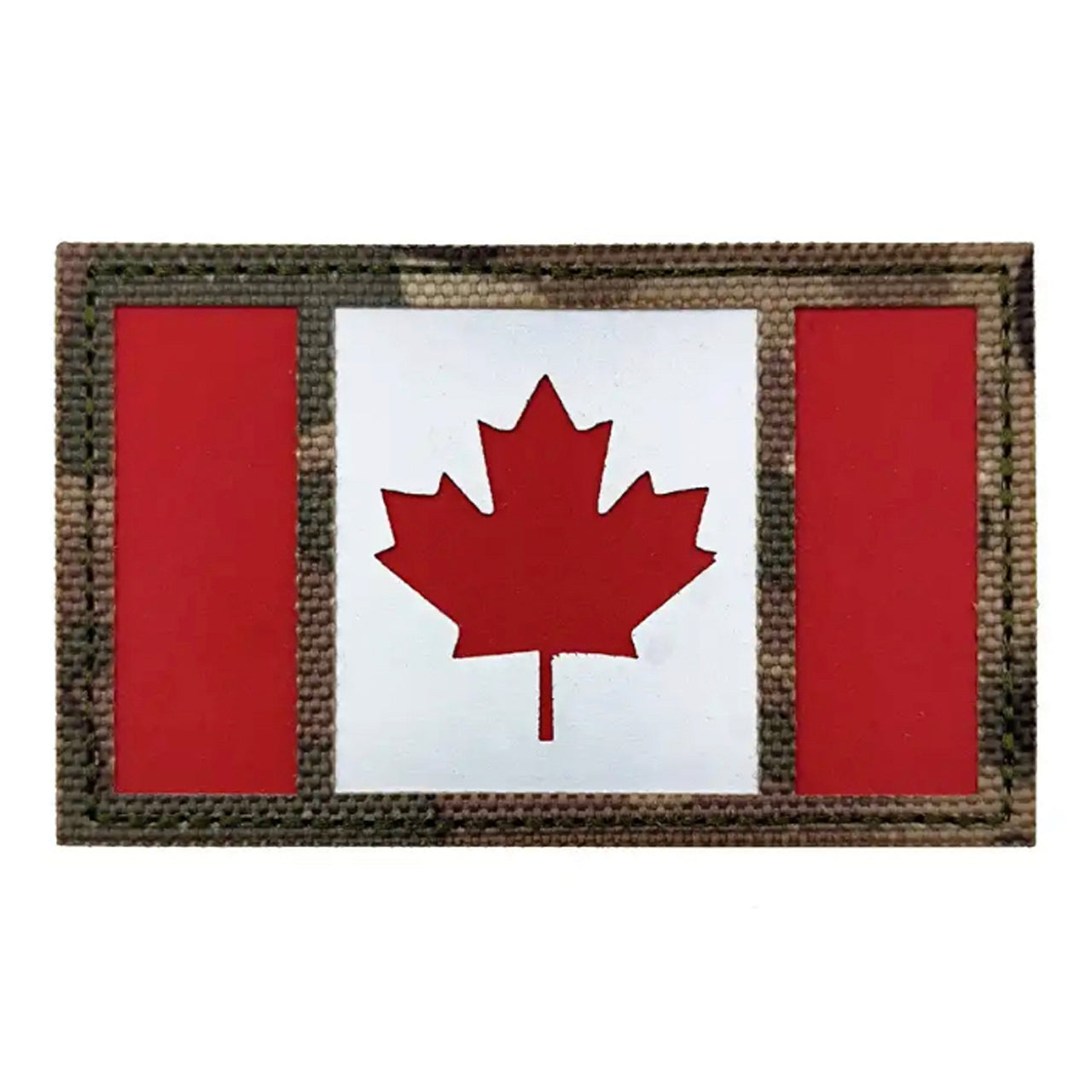Canada Flag Laser Cut Multicam Patch Hook & Loop. Size: 8x5cm HOOK AND LOOP BACKED PATCH(BOTH PROVIDED) www.defenceqstore.com.au