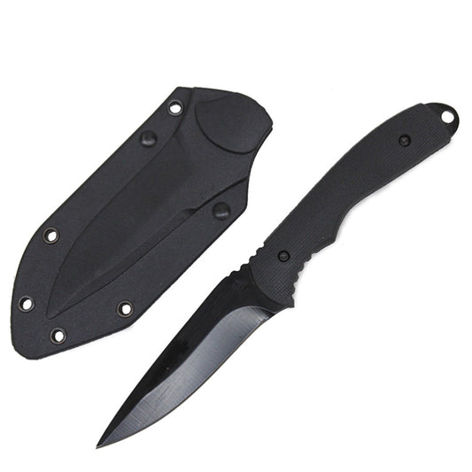 This lightweight backup neck knife is a great little addition to anyones bit of kit  Overall 165mm Blade 75mm 3mm Thick full tang 420 Stainless  Comes complete in a molded sheath with pocket/waistband clip and neck chain. www.defenceqstore.com.au