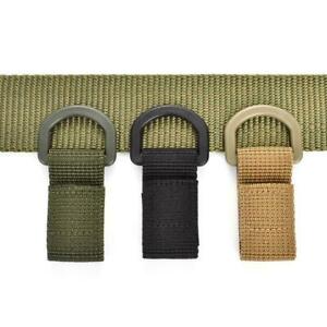 TACTICAL MOLLE D RING BUCKLE WEBBING BELT HOOK