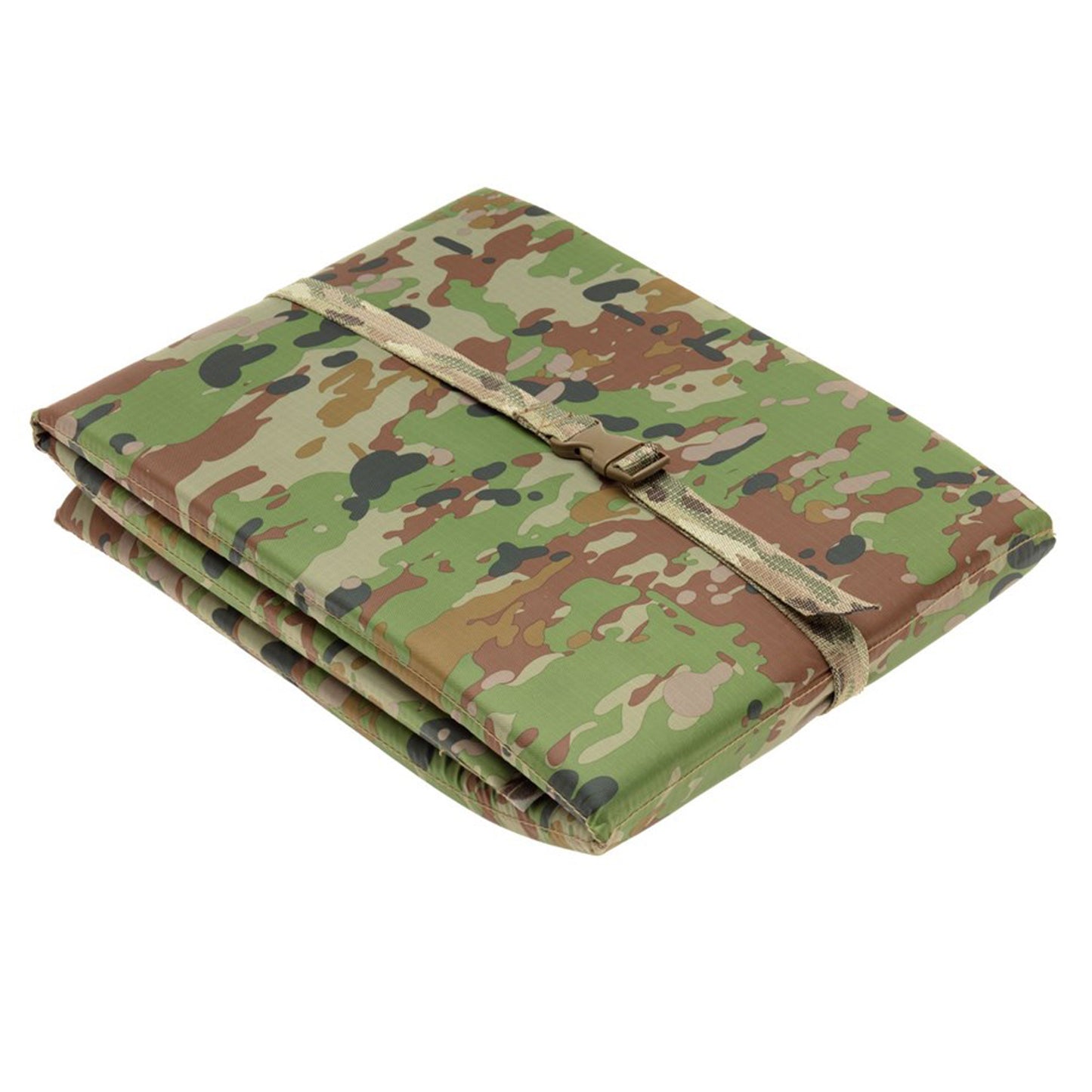 Weight 380g Overall size/dimensions: 102 x 52 cm (¾ Body Length) Folded down size/dimensions: 7 x 35 x 26 cm 6 internal closed cell foam panels Securing strap with Mil Spec buckle Its inside ALICE frames Storage pouch Colour – Australian Compatible Camouflage (ACC) www.defenceqstore.com.au