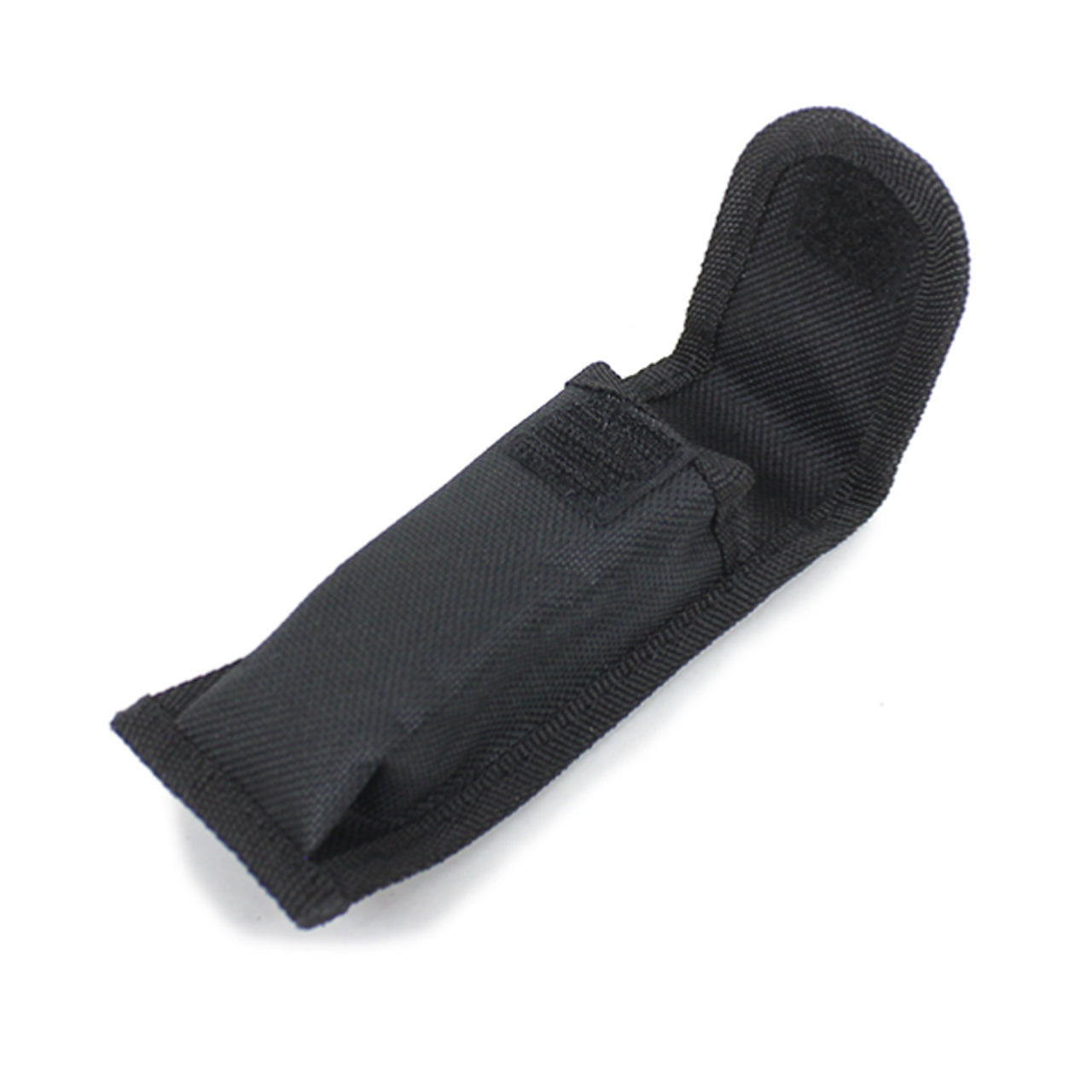 Small knife pouch made of heavy duty fabric with a velcro close and a fabric attachment on the back Small size Heavy duty fabric Velcro close Fabric attachment 12x3.5x2.5cm www.defenceqstore.com.au