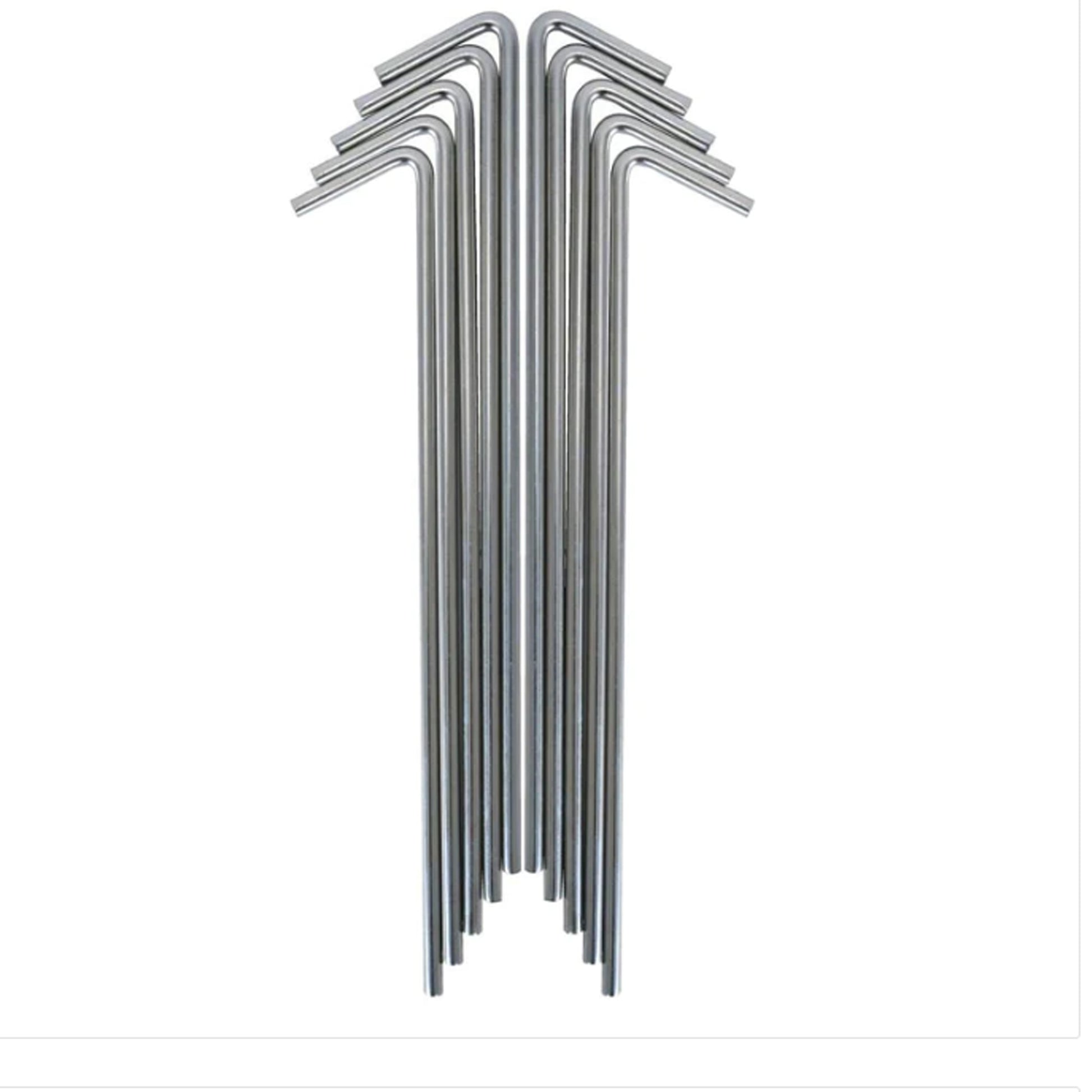 Large Galavanised Tent Peg 225mm (9in)  Great for supporting heavier tarps and tents  Price is for x1 tent peg www.defenceqstore.com.au