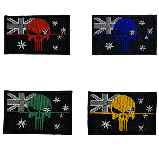 Thin Line Series Flag Patches  Comes with hook and loop  Size: 8cm x 5cm www.defenceqstore.com.au