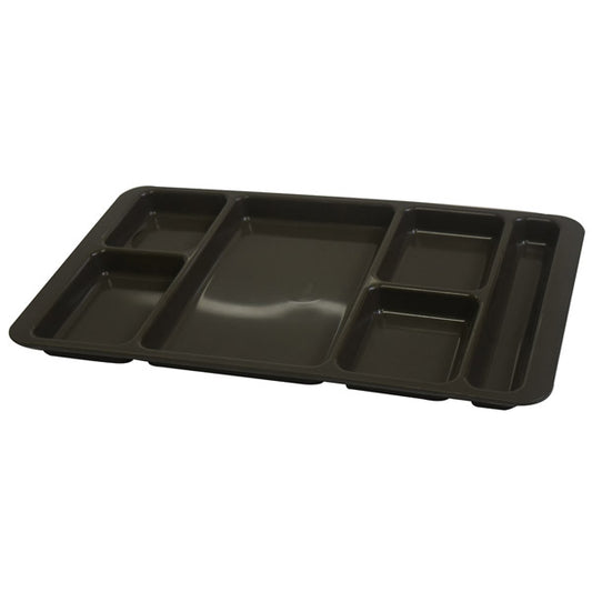 Great mess tray for cadets and military staff! Food tray with 6 compartments. Strong durable USA made polycarbonate food tray. Colour: Army Green
