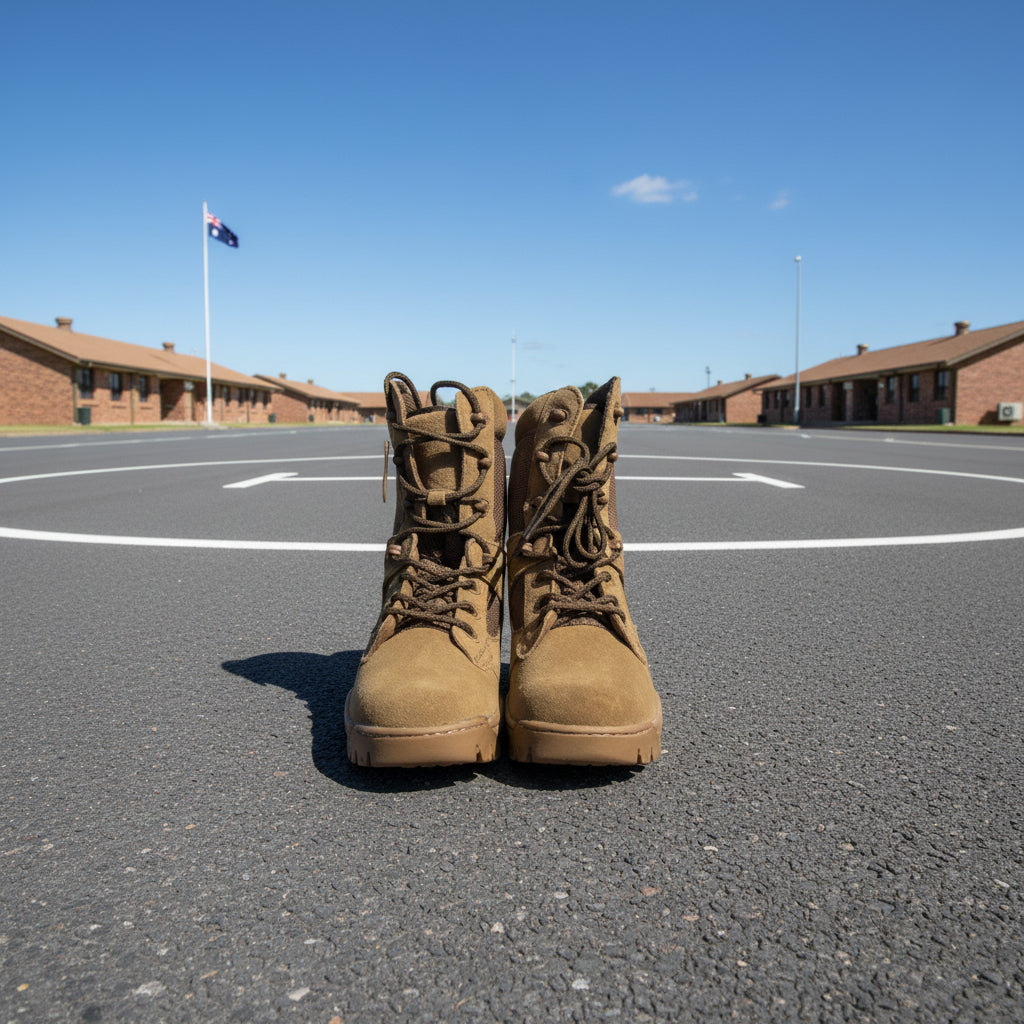 Discover the next generation of tactical footwear with the Army Cadet Tactical Kangaroo Boot. This metal-free design makes it perfect for scouts, army cadets, metal detector operators, and enthusiasts of paintball or gel blaster activities. www.defenceqstore.com.au