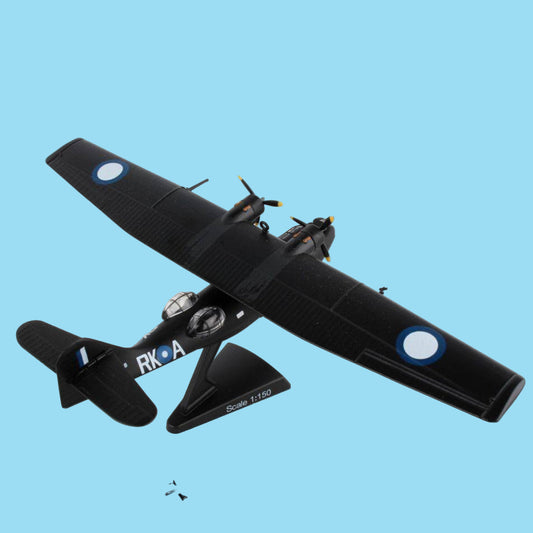Honour Australia's legendary WWII maritime patrol heritage with this captivating 1/150 scale PBY-5A Catalina "Black Cat" from Postage Stamp. This beautifully detailed collectible celebrates the iconic flying boat that prowled the Pacific skies in RAAF service, capturing its distinctive twin-boom silhouette with authentic period accuracy. www.defenceqstore.com.au