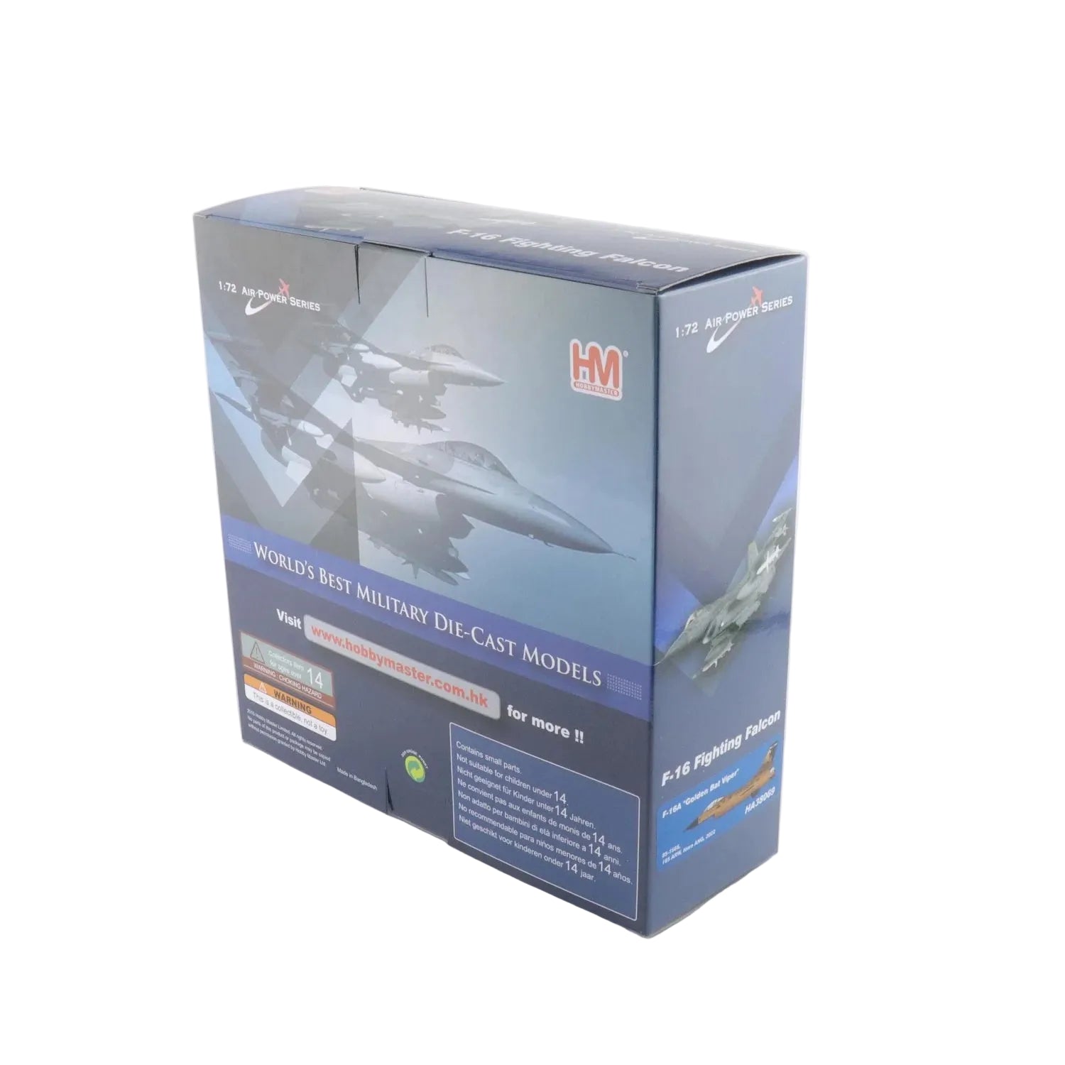 1/72 F-16A "Golden Bat Viper" 85-1565 185 ARW Iowa ANG 2022 by Hobby Master delivers modern fighter jet display impact for military aviation collectors and 1:72 scale lineups. www.defenceqstore.com.au