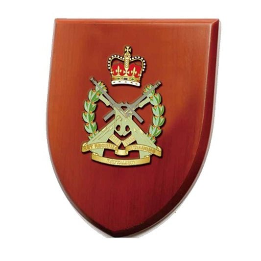 The Exceptional 1st Recruit Training Battalion (1 RTB) Plaque is now available for order. This exquisite plaque showcases a stunning 100mm full colour enamel crest, elegantly placed on a 200x160mm timber finish shield. www.defenceqstore.com.au