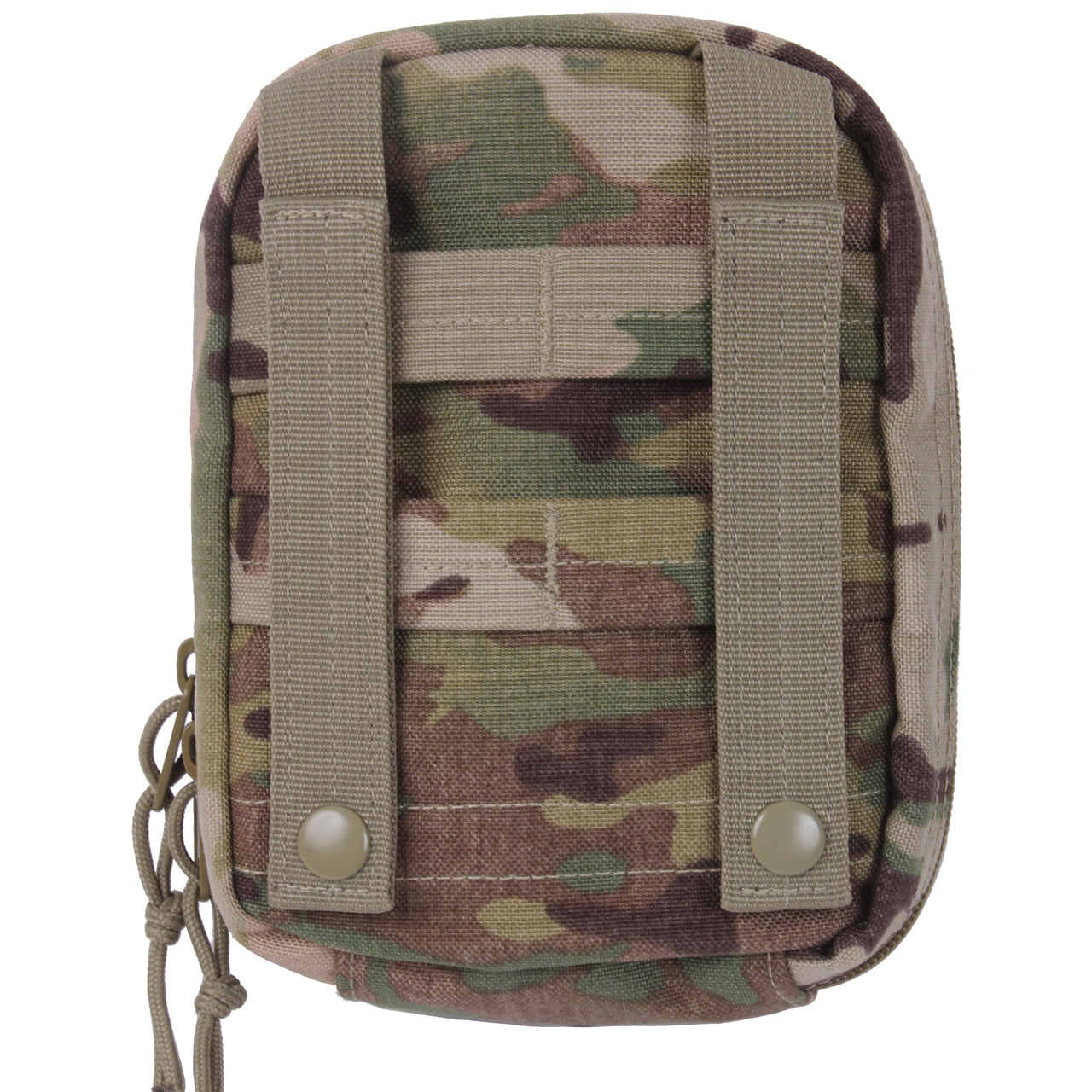 Rothco's MOLLE Tactical Trauma & First Aid Kit Pouch features one inside pocket with elastic bands that will allow you to store your first aid supplies with ease and security. www.defenceqstore.com.au