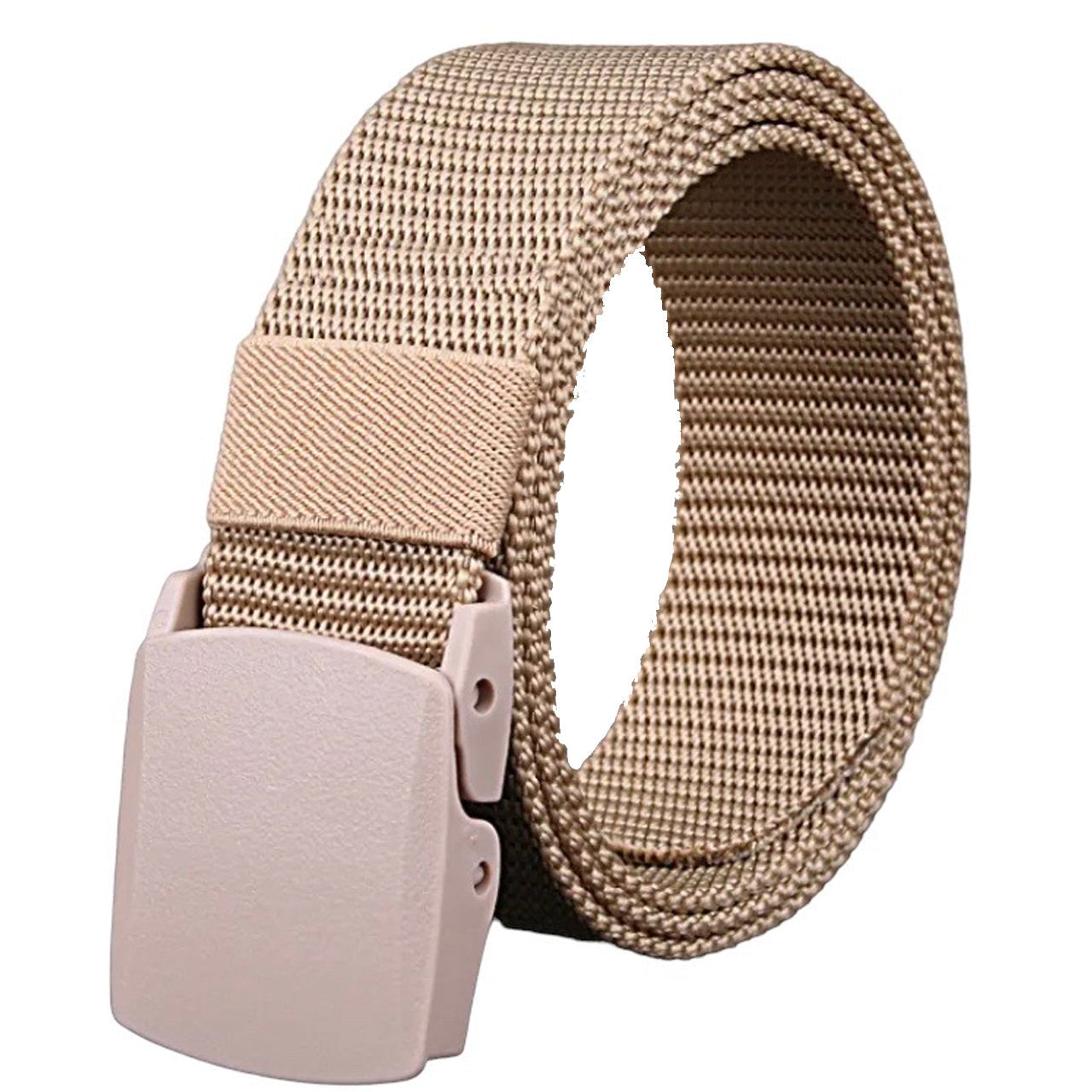 Nothing worse than having to take your belt off at the airport, this belt is the solution as it has no metal in it's design and is very solid and sturdy. This is also a good belt for out in the field as it sits really tight when done up unlike other non clipped belts that can lengthen when worn over time. www.defenceqstore.com.au