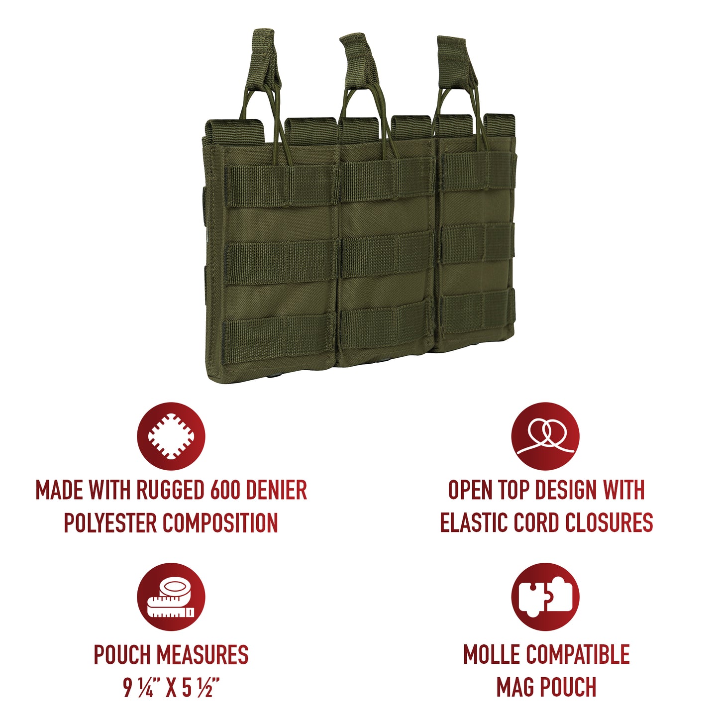 Whether you're on duty or engaged in recreational activities like airsoft or paintball, this triple mag pouch is an essential addition to your loadout. Versatile and dependable, it offers a secure and accessible solution for carrying your essential rifle magazines. www.defenceqstore.com.au