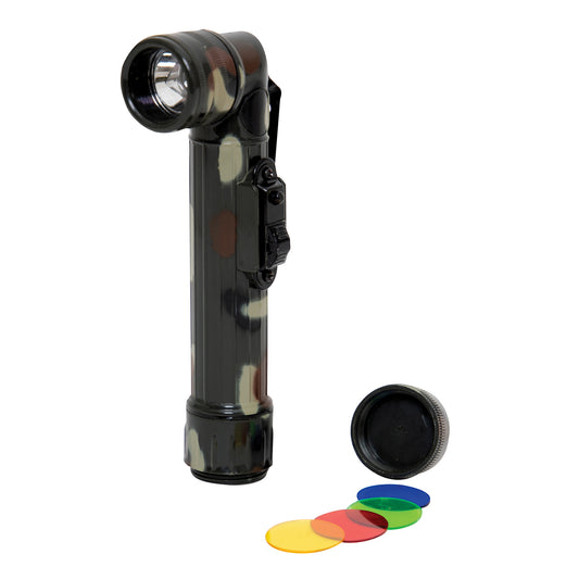 The Army Style Flashlight is a dependable tool for various outdoor tasks. Crafted from high-impact plastic, the camping flashlight is lightweight and waterproof. Equipped with a multi-mode switch and a signal button for Morse code, the flashlight allows you to make survival signals during emergencies. www.defenceqstore.com.au