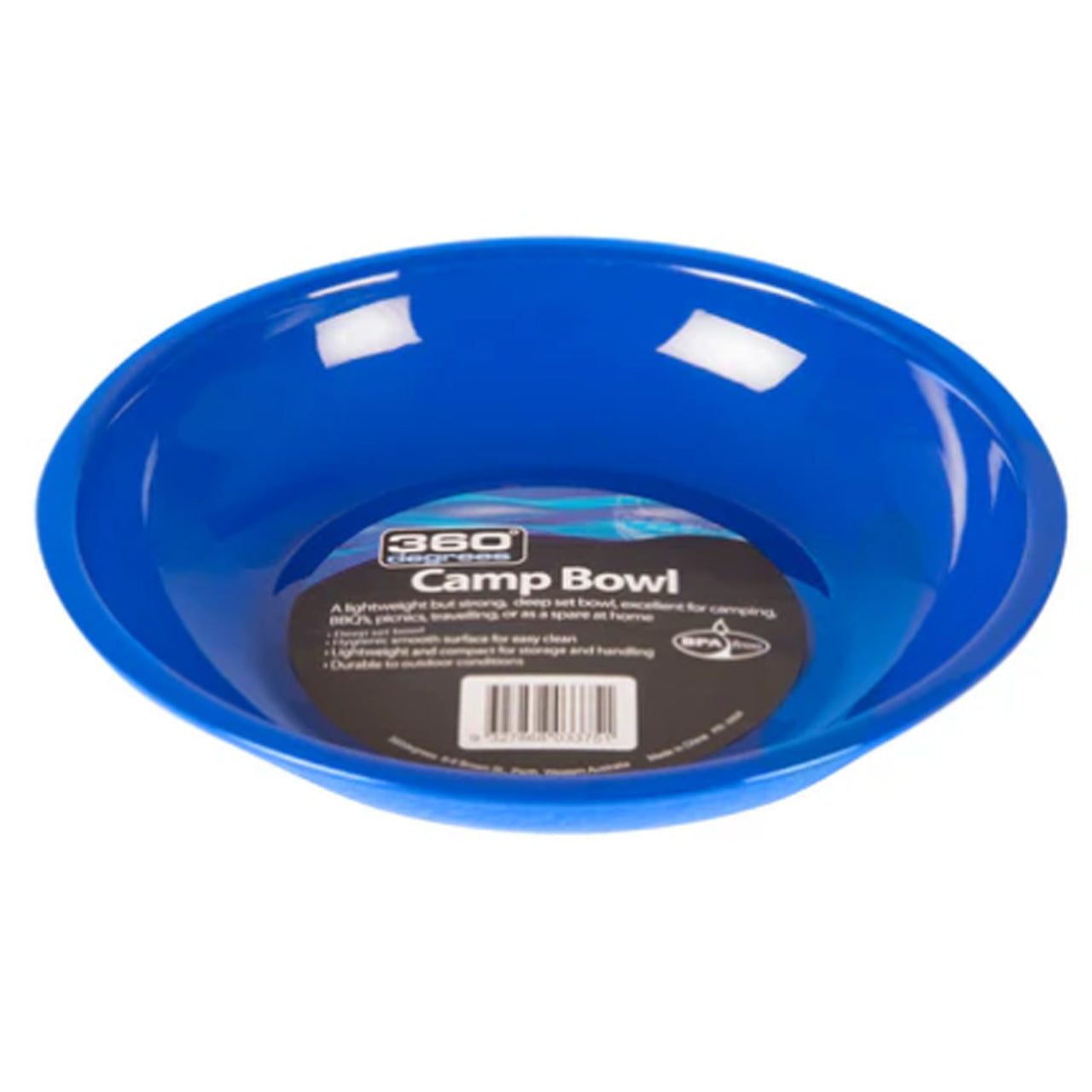 The 360 Degrees Camp Bowl is a versatile accessory that is perfect for camping, BBQs, picnics, traveling, or even as a backup at home. Crafted from lightweight polypropylene, this bowl is ideal for any outdoor adventure or casual gathering. www.defenceqstore.com.au