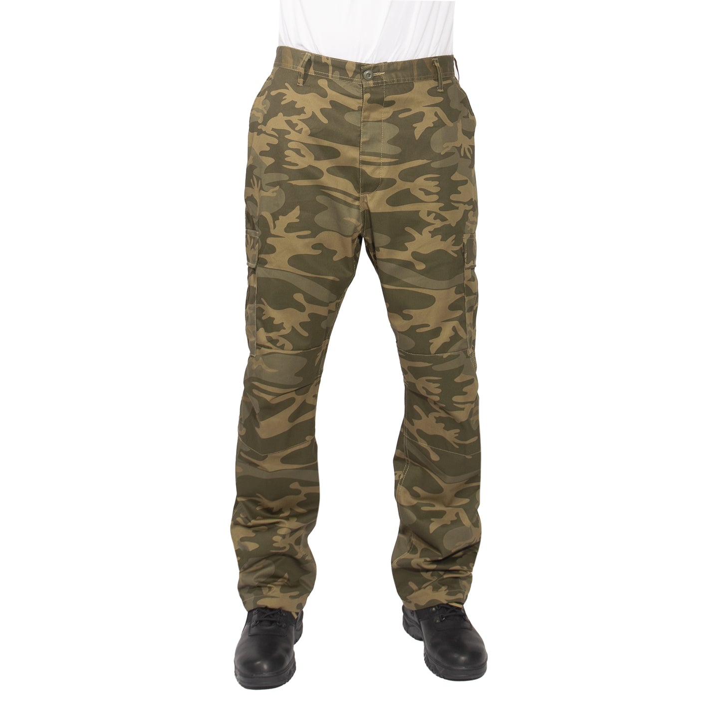 Experience over 4 decades of trusted design with our Color Camo Tactical BDU Pants. Constructed from a robust cotton / polyester fabric blend, these military cargo pants are built for unparalleled performance and comfort.  www.defenceqstore.com.au