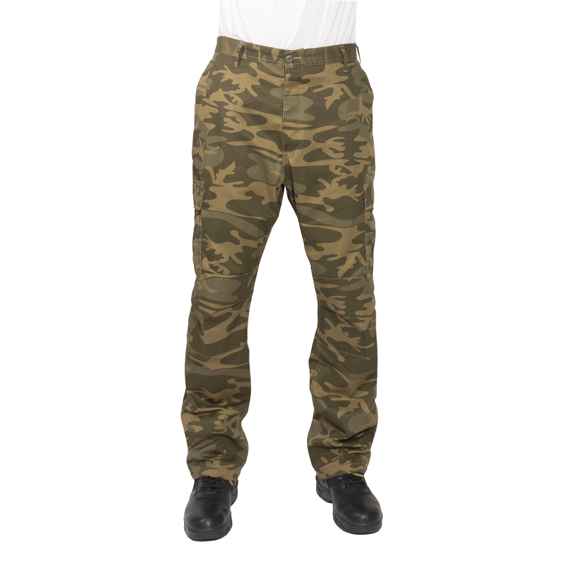 Experience over 4 decades of trusted design with our Color Camo Tactical BDU Pants. Constructed from a robust cotton / polyester fabric blend, these military cargo pants are built for unparalleled performance and comfort.  www.defenceqstore.com.au