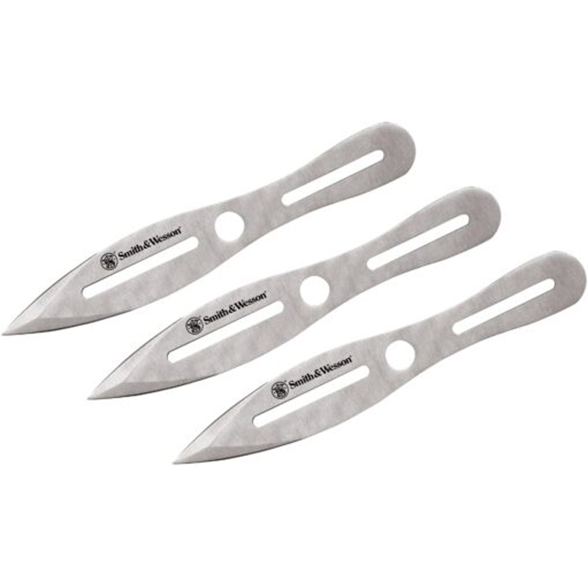 Includes three 10″ overall throwing knives with sharpened tip. One-piece 2Cr13 stainless construction with drilled hole and slot design. Embroidered black nylon belt sheath holds all. www.defenceqstore.com.au