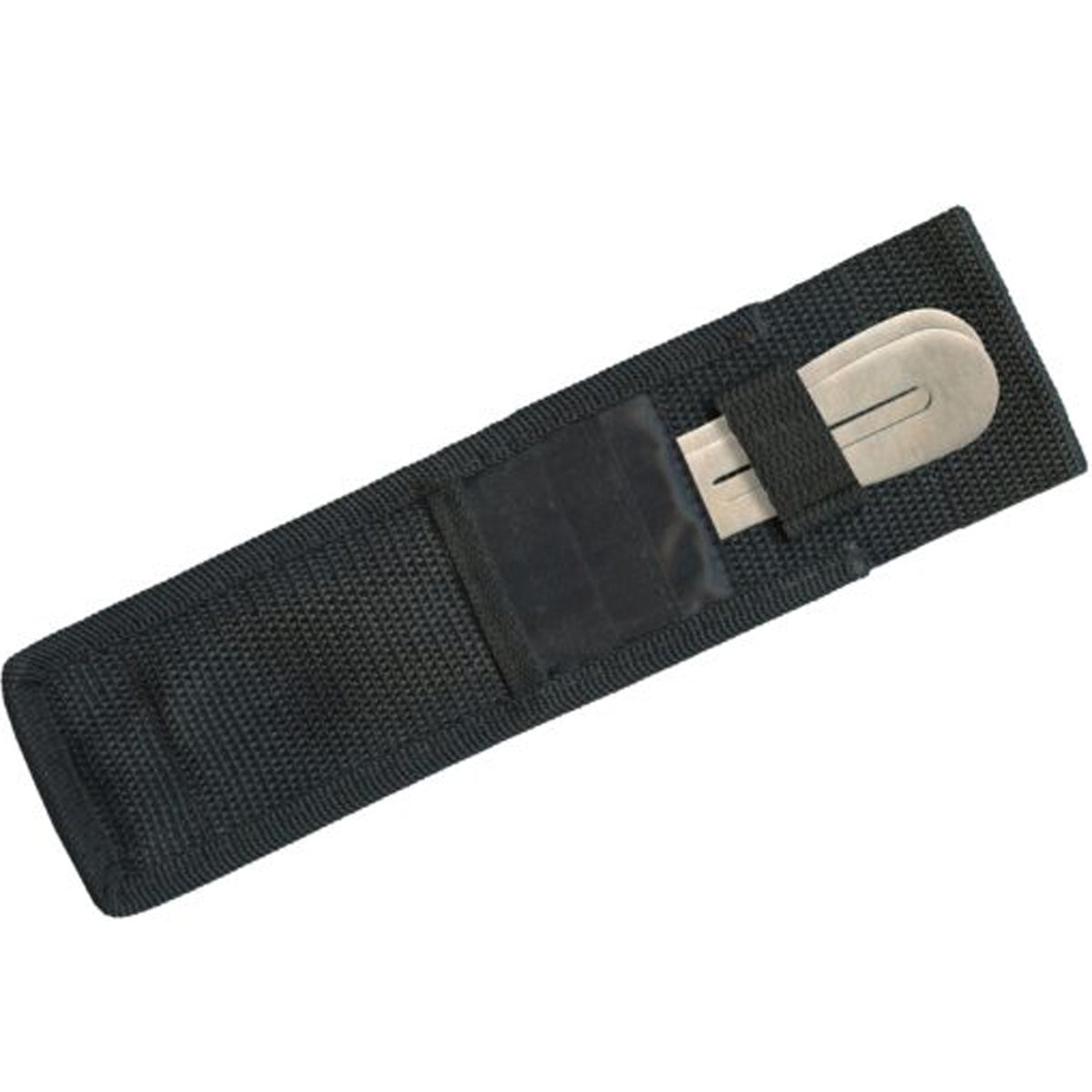 Includes three 10″ overall throwing knives with sharpened tip. One-piece 2Cr13 stainless construction with drilled hole and slot design. Embroidered black nylon belt sheath holds all. www.defenceqstore.com.au