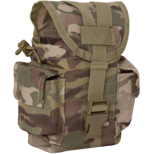 Designed For Storing A 1LT Canteen Canteen Nozzle Fits Perfectly Between The Webbing Of The Y-Strap To Secure Your Canteen While On-The-Go Quick-Release Buckle For Easy-Access Elastic Loop Located On The Y-Strap Secures Excess Webbing www.defenceqstore.com.au