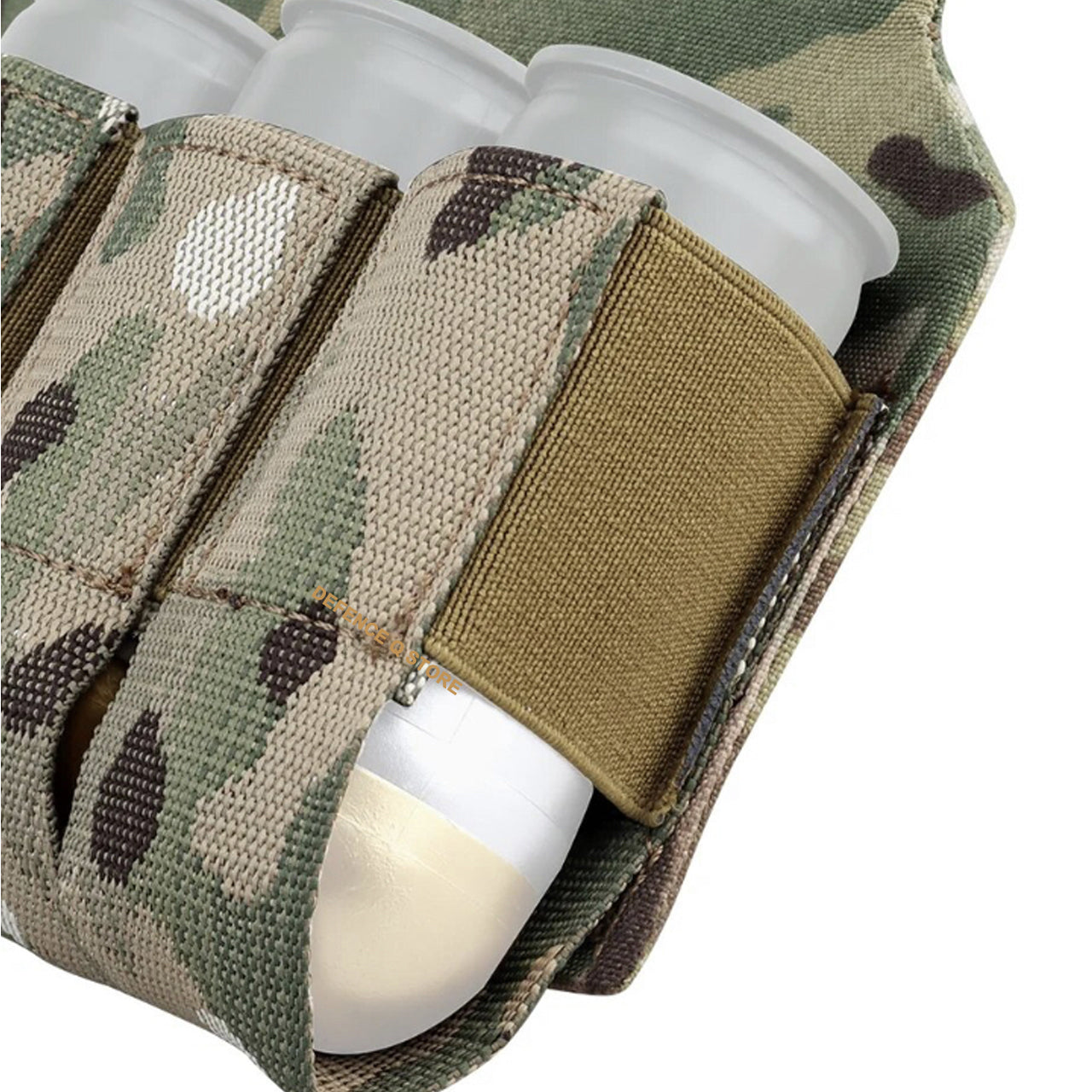 Transform your tactical vest or plate carrier into a versatile and efficient equipment with our 40MM Elite Tactical Vest Adaptor Panel in Multicam. Easily store up to 5 40mm grenades for quick and easy access in any mission or training. This must-have accessory is compatible with most tactical vests and plate carriers, making it the perfect addition to your gear. Elevate your performance and be prepared for any situation. www.defenceqstore.com.au