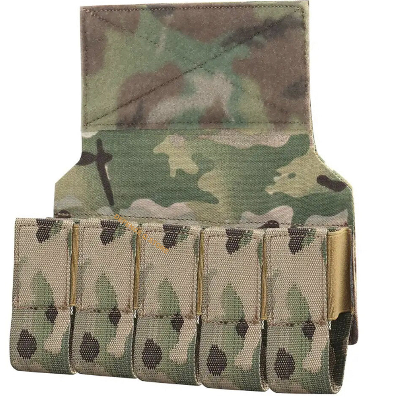 Transform your tactical vest or plate carrier into a versatile and efficient equipment with our 40MM Elite Tactical Vest Adaptor Panel in Multicam. Easily store up to 5 40mm grenades for quick and easy access in any mission or training. This must-have accessory is compatible with most tactical vests and plate carriers, making it the perfect addition to your gear. Elevate your performance and be prepared for any situation. www.defenceqstore.com.au