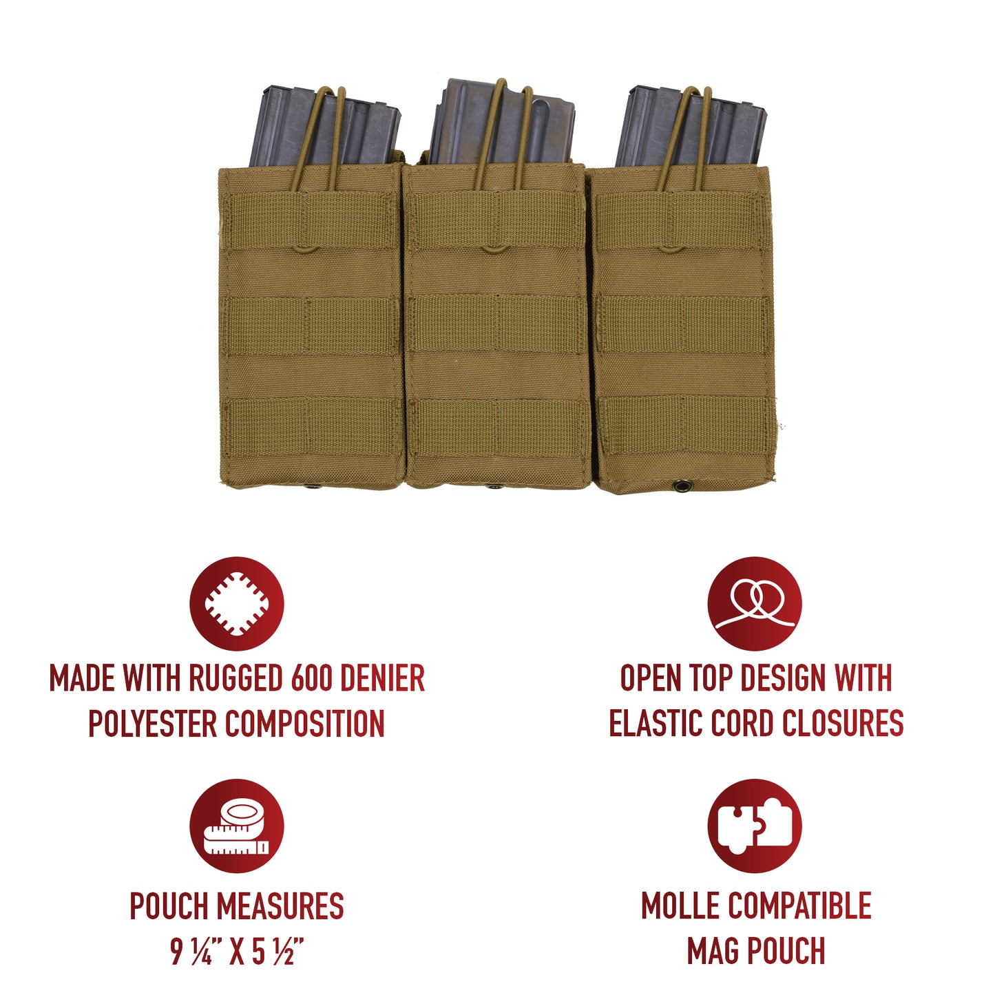 Whether you're on duty or engaged in recreational activities like airsoft or paintball, this triple mag pouch is an essential addition to your loadout. Versatile and dependable, it offers a secure and accessible solution for carrying your essential rifle magazines.  www.defenceqstore.com.au
