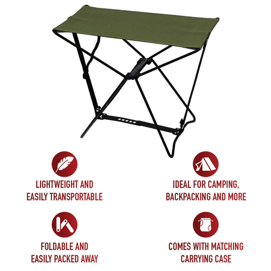When folded, it slips neatly into its matching carry case for effortless storage and travel. Measuring just 11 x 9 x 1.5 inches closed, it’s the perfect compact companion for outdoor comfort and convenience. www.defenceqstore.com.au