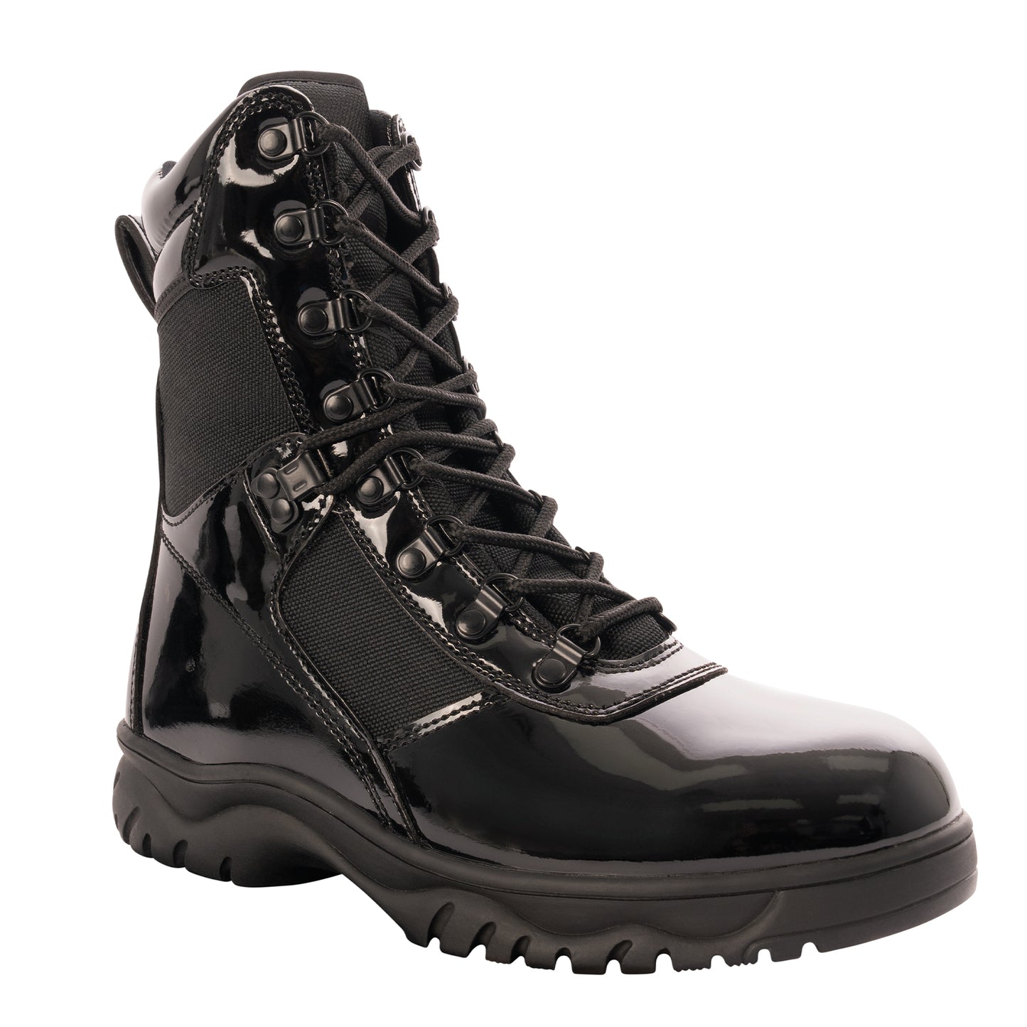 Our Forced Entry High-Gloss Tactical Boot with Side Zipper stands out as a top choice for cadets, tactical professionals and military service members. The tactical combat boots feature an inspection-ready mirror finish that looks great while out on patrol. www.defenceqstore.com.au