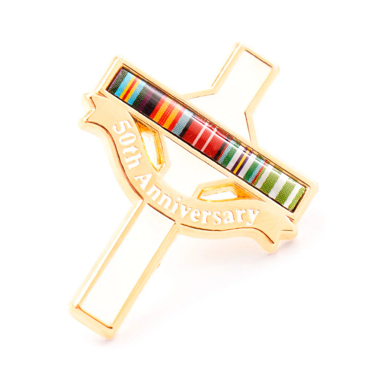 Celebrate the 50th anniversary with the Long Tan Nashos Ribbon Cross - a symbol of bravery, honor, and brotherhood. This special commemorative piece is a must-have for all who hold the values of courage and dedication close to their hearts. Don't miss out on this limited edition item! www.defenceqstore.com.au