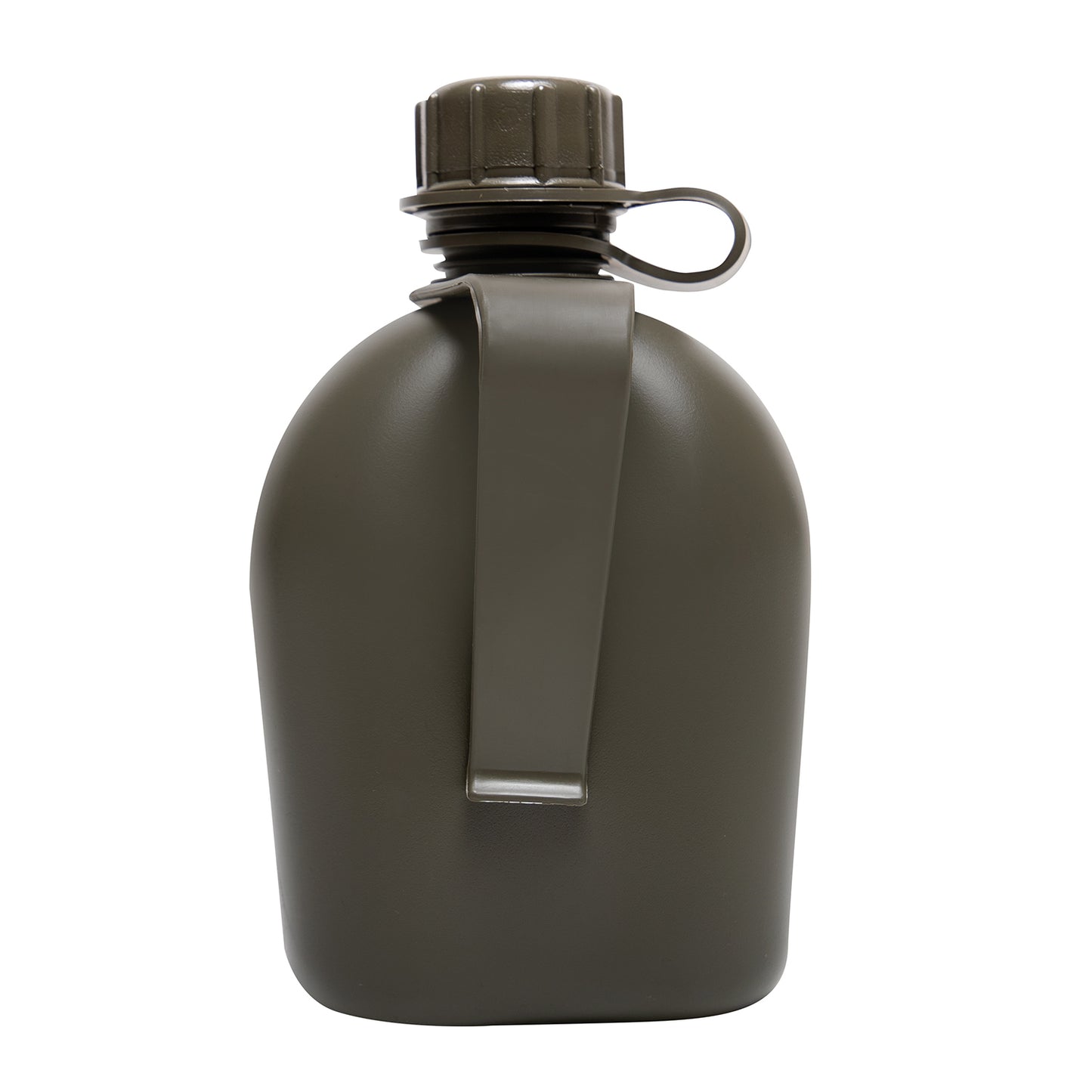 Genuine GI Canteen With Clip is made of a high-density polyethylene plastic that is BPA Free, with a rigid, single wall construction. The military canteen features a screw cap and clip and will fit into any our G.I Style Canteen Covers. U.S. Made, NSN# 8465-00-889-3744 MIL SPEC: MIL-C-43103 www.defenceqstore.com.au