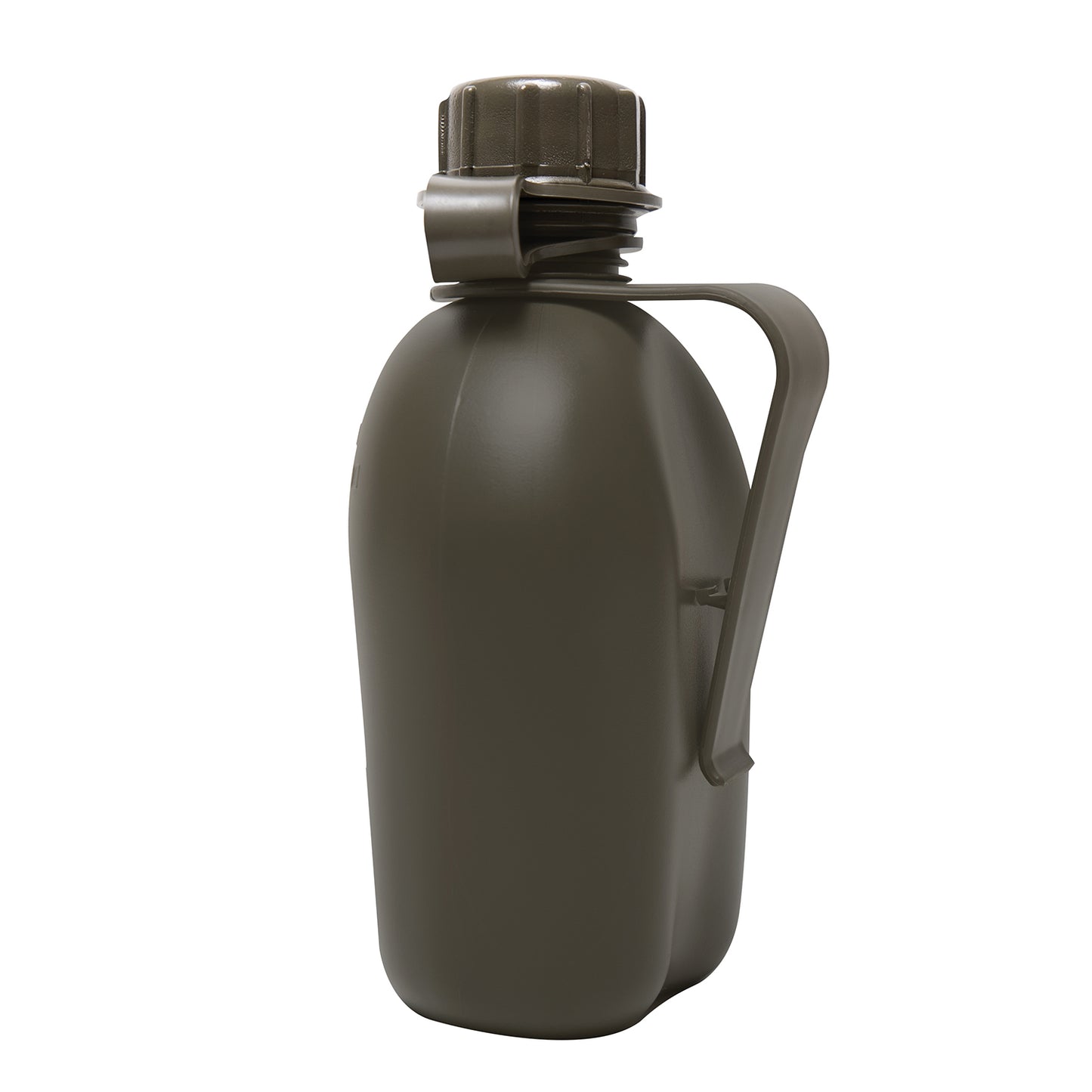 Genuine GI Canteen With Clip is made of a high-density polyethylene plastic that is BPA Free, with a rigid, single wall construction. The military canteen features a screw cap and clip and will fit into any our G.I Style Canteen Covers. U.S. Made, NSN# 8465-00-889-3744 MIL SPEC: MIL-C-43103 www.defenceqstore.com.au