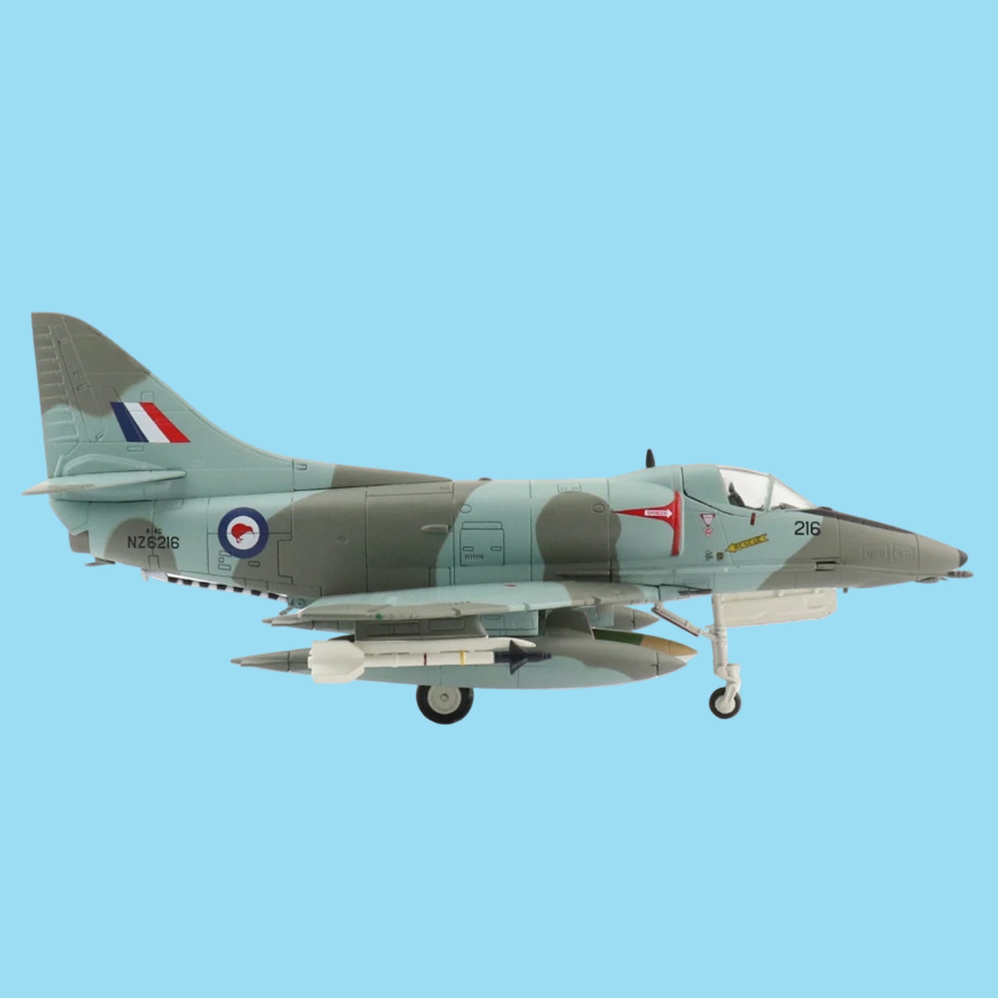 Preserve New Zealand's Cold War aviation heritage with this exceptional 1/72 scale Douglas A-4G Skyhawk from Hobby Master, capturing aircraft NZ 6216 as it appeared in July 1984 with the RNZAF. www.defenceqstore.com.au