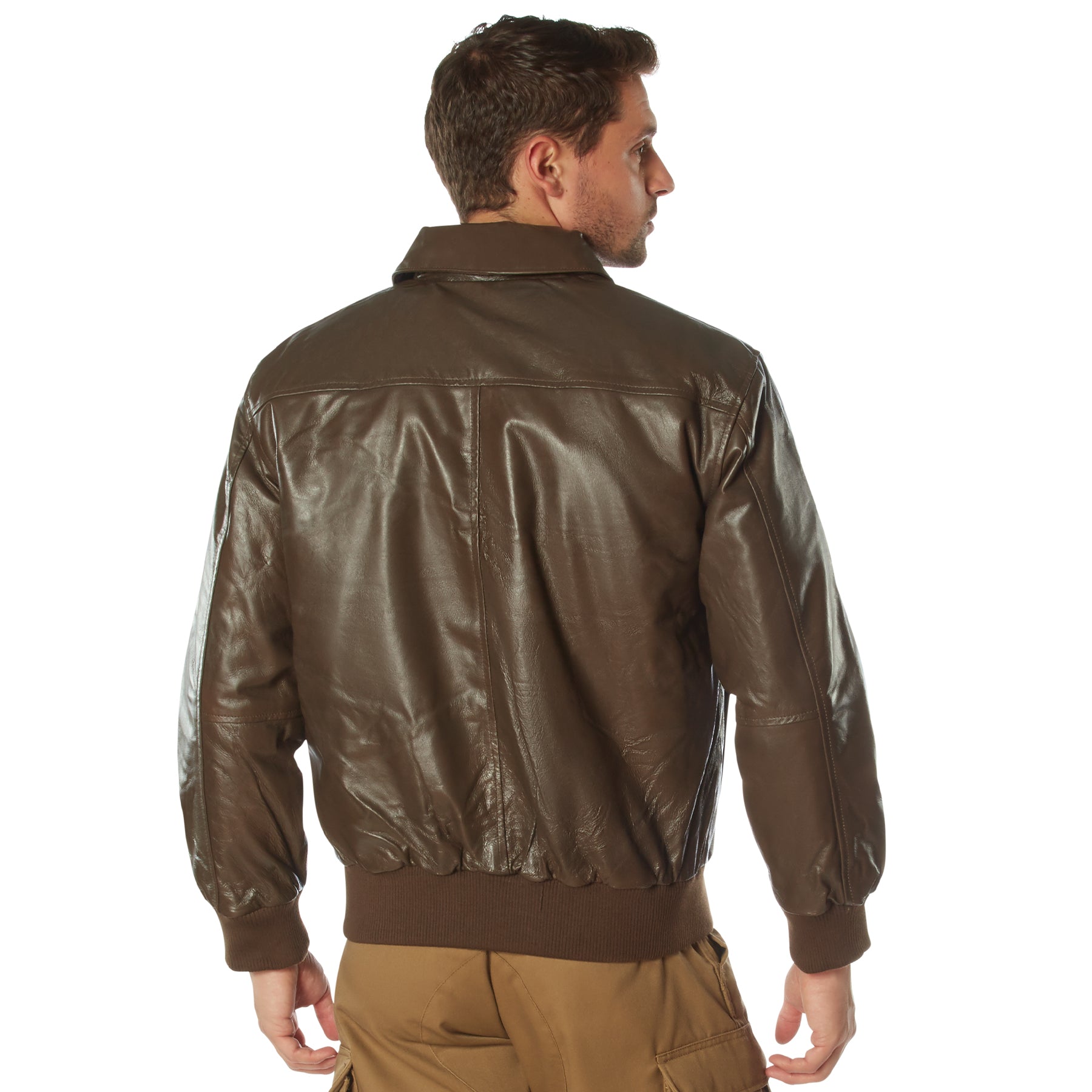 Rothco's A-2 Leather Flight Jacket is made from soft and supple genuine Nappa leather for a vintage pilot look and feel. www.defenceqstore.com.au