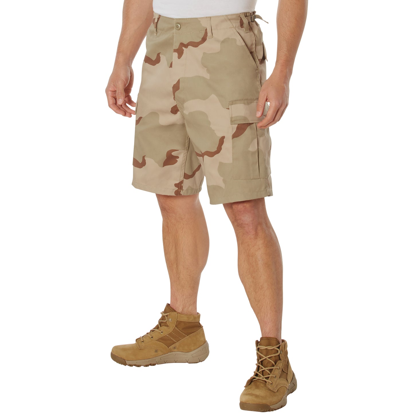 Rothco’s Tactical BDU Shorts are just what you need for the trail, range, and casual style. The cargo shorts provide with 6 pockets for plenty of EDC (Everyday Carry) storage options; two front slash pockets and two rear button down pockets, plus two large side cargo pockets. www.defenceqstore.com.au