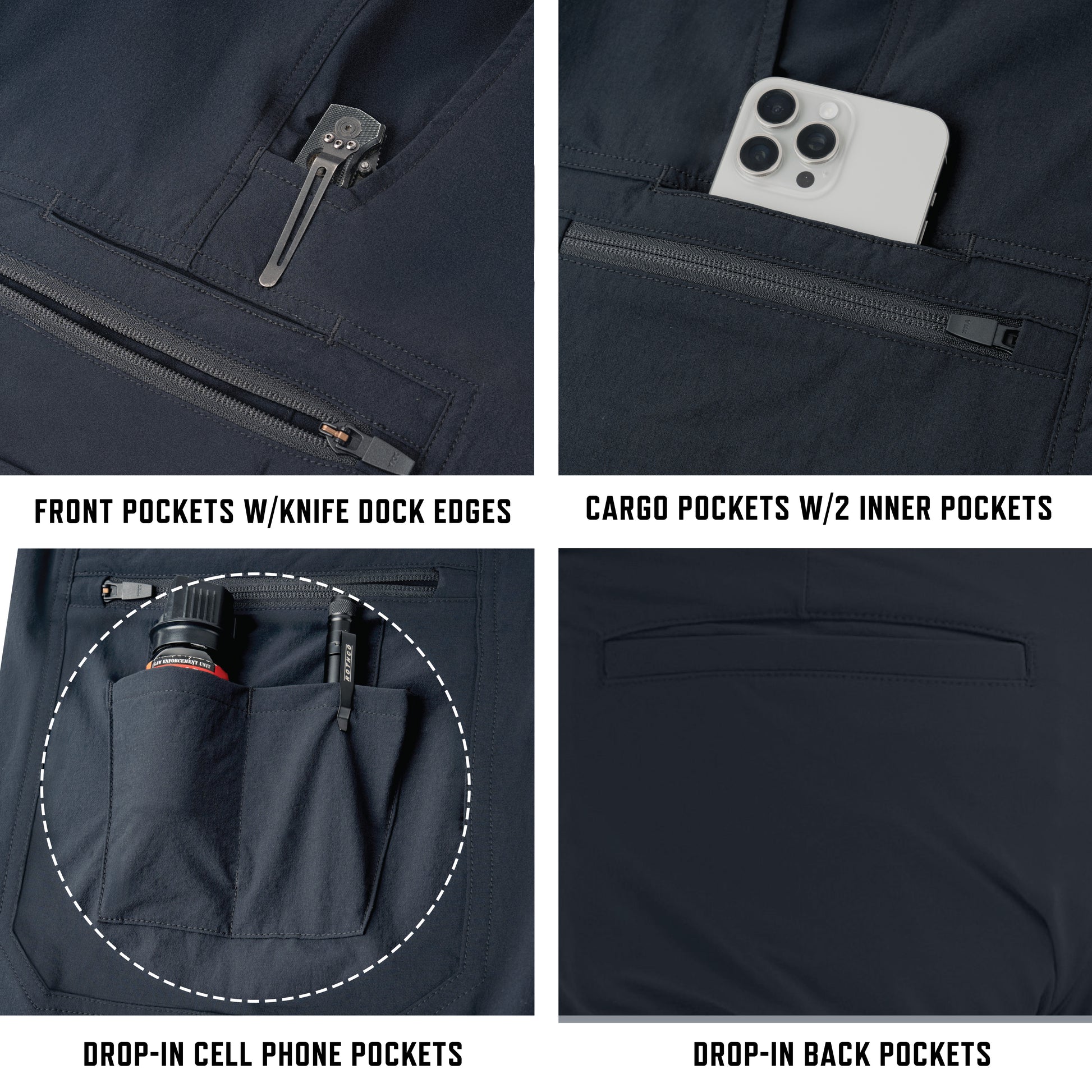 Rothco’s Edge Pants feature a modern, sleek, and evolved design that is built for action and made for flexibility. The Edge Pants are crafted with utility-focused features that include a DWR coated four-way stretch fabric, a “knee to knee” running crotch gusset for unrestricted mobility, and a low-profile strategic design that is perfect for on and off-duty. www.defenceqstore.com.au