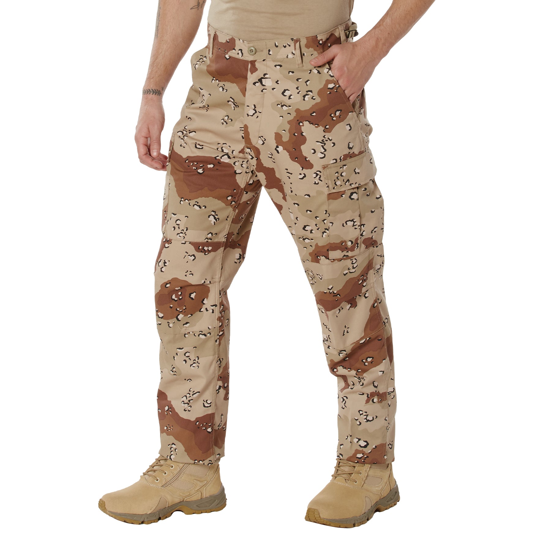Experience over 4 decades of trusted design with our Color Camo Tactical BDU Pants. Constructed from a robust cotton / polyester fabric blend, these military cargo pants are built for unparalleled performance and comfort.  www.defenceqstore.com.au