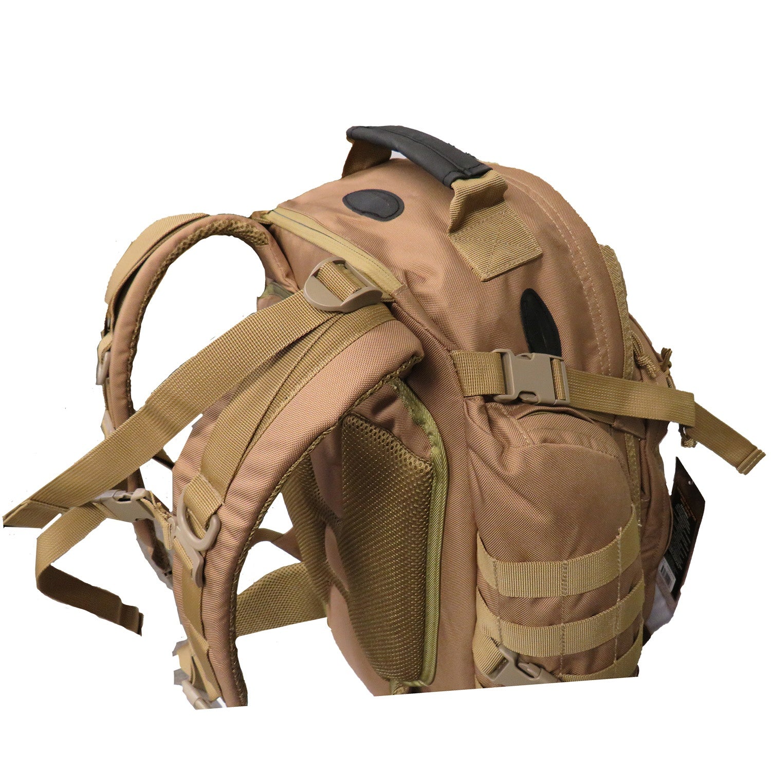 The Tactical 45LT Patrol Pack is designed for 2-3 day missions, featuring two main compartments for efficient gear organization. It includes a front pocket with an internal organizer, a dedicated hydration pocket, and a protective pouch for sunglasses. www.defenceqstore.com.au