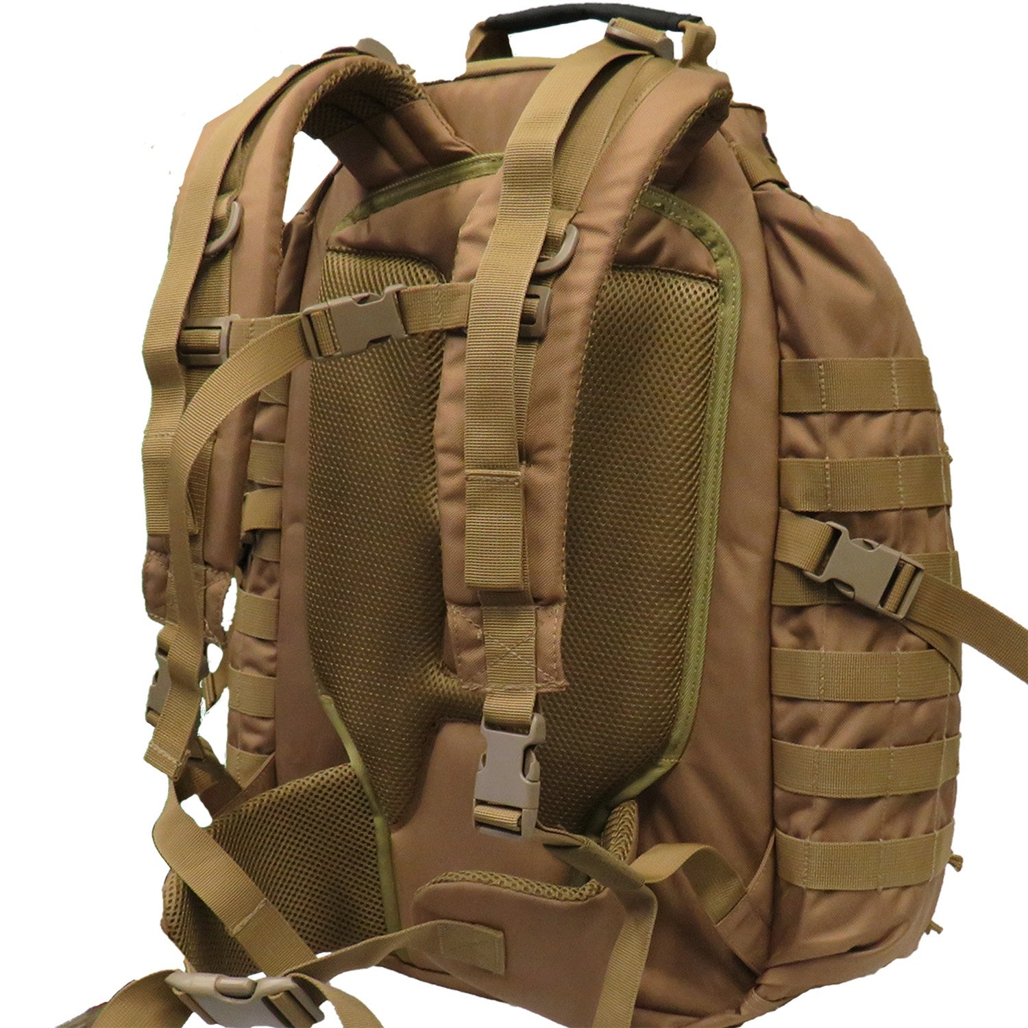 The Tactical 45LT Patrol Pack is designed for 2-3 day missions, featuring two main compartments for efficient gear organization. It includes a front pocket with an internal organizer, a dedicated hydration pocket, and a protective pouch for sunglasses. www.defenceqstore.com.au