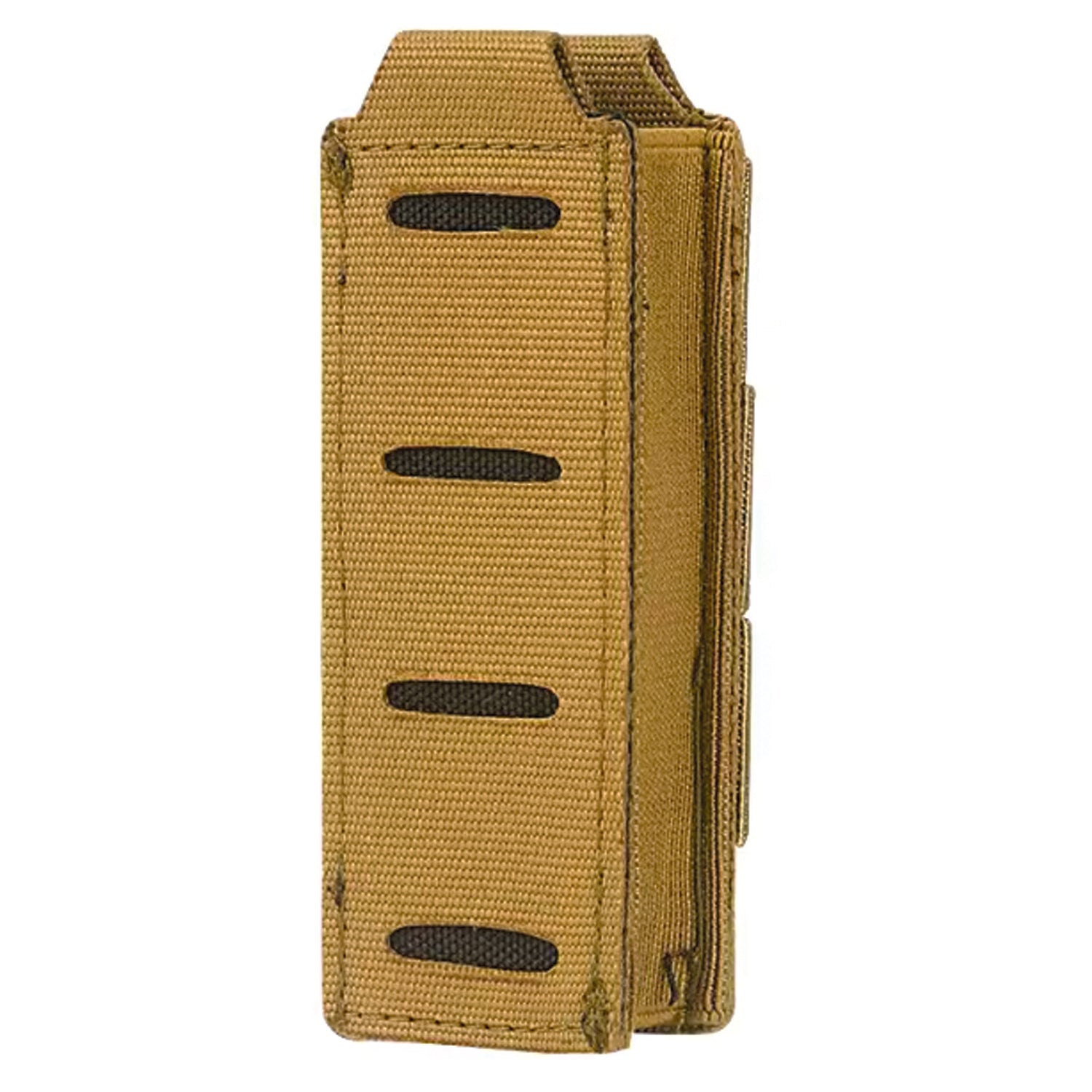 The 9mm Pistol Single Magazine Pouch is a durable yet ultra lightweight option to carry a one single pistol magazine. Requiring on single PALS column wide, it easily attaches via MOLLE all belts and vests. www.defenceqstore.com.au