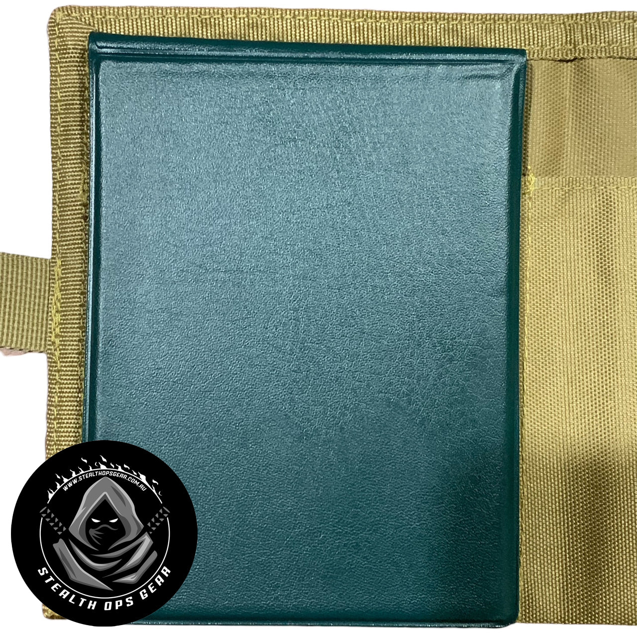 Designed on the Gold Coast, Australia this Khaki notebook cover is a must for your field administration needs. This can hold a notebook and viewee twoee plus 4 pens or pencils. Also to finish off the outer layer we have added a strap and velcro loop in khaki to help give this notebook the perfect feel. www.defenceqstore.com.au