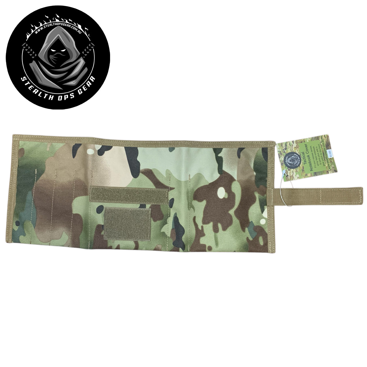 Designed on the Gold Coast, Australia this Multicam notebook cover is a must for your field administration needs. This can hold a notebook and viewee twoee plus 4 pens or pencils. Also to finish off the outer layer we have added a strap and velcro loop in khaki to help give this notebook the perfect feel. www.defenceqstore.com.au