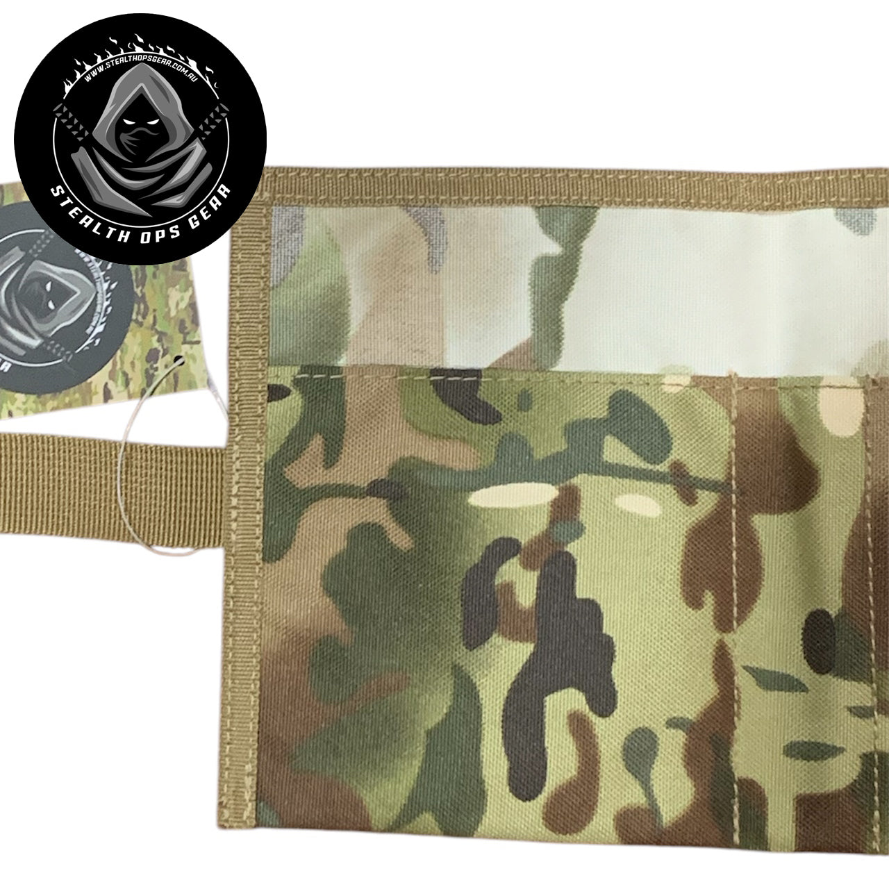Designed on the Gold Coast, Australia this Multicam notebook cover is a must for your field administration needs. This can hold a notebook and viewee twoee plus 4 pens or pencils. Also to finish off the outer layer we have added a strap and velcro loop in khaki to help give this notebook the perfect feel. www.defenceqstore.com.au