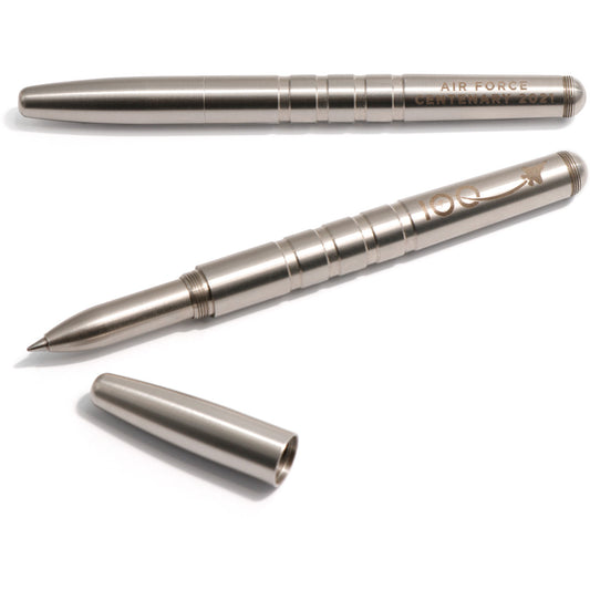 The Turned from solid 300 Series Stainless and laser engraved pen combines 100% corrosion resistant and untarnishable stainless steel in a sleek and practical design with a gratifying weight to assist with clear and effortless writing for decades to come. www.defenceqstore.com.au