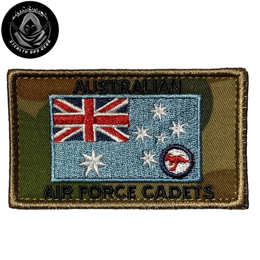 The AAFC Flag Embroidery Patch Australian Air Force Cadets Auscam serves as a symbol of the valuable opportunities provided by the Australian Air Force Cadets (AAFC) youth development organization.  www.defenceqstore.com.au