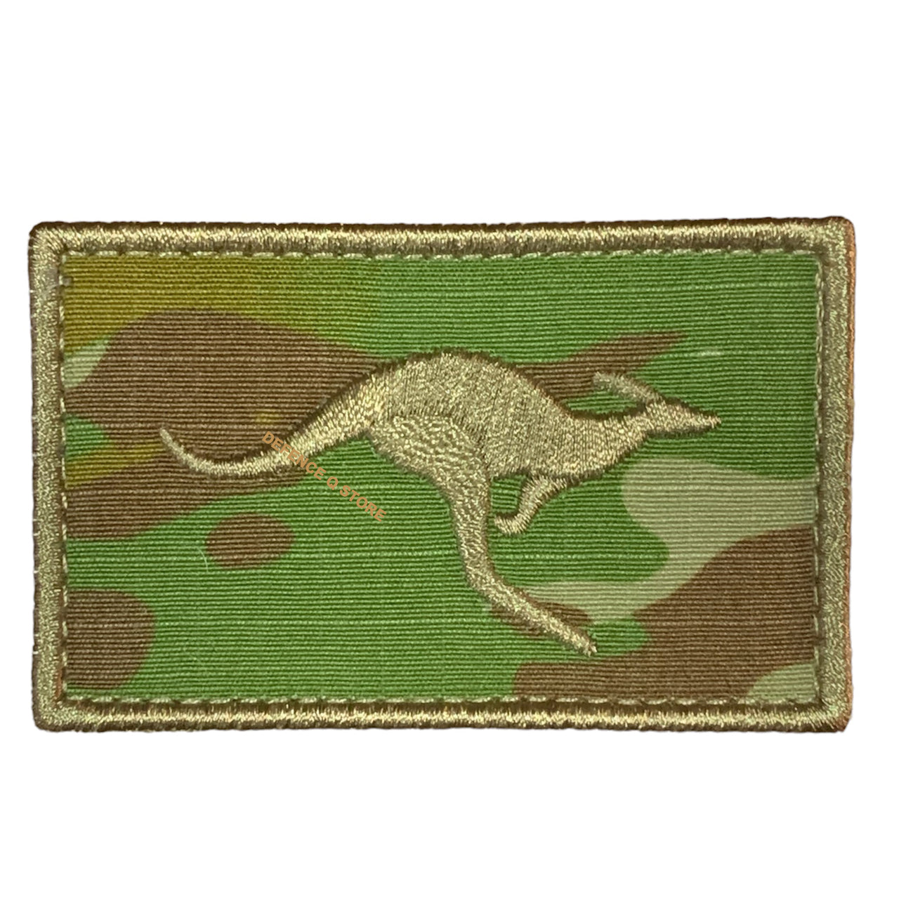 Enhance your outfit with the AMC Subdued Kangaroo Green Embroidery Velcro Backed Patch. Measuring 5cm X 8cm, it adds a charming touch to your jacket, pack, or cap. Display your patriotic spirit in a stylish and compelling manner! www.defenceqstore.com.au