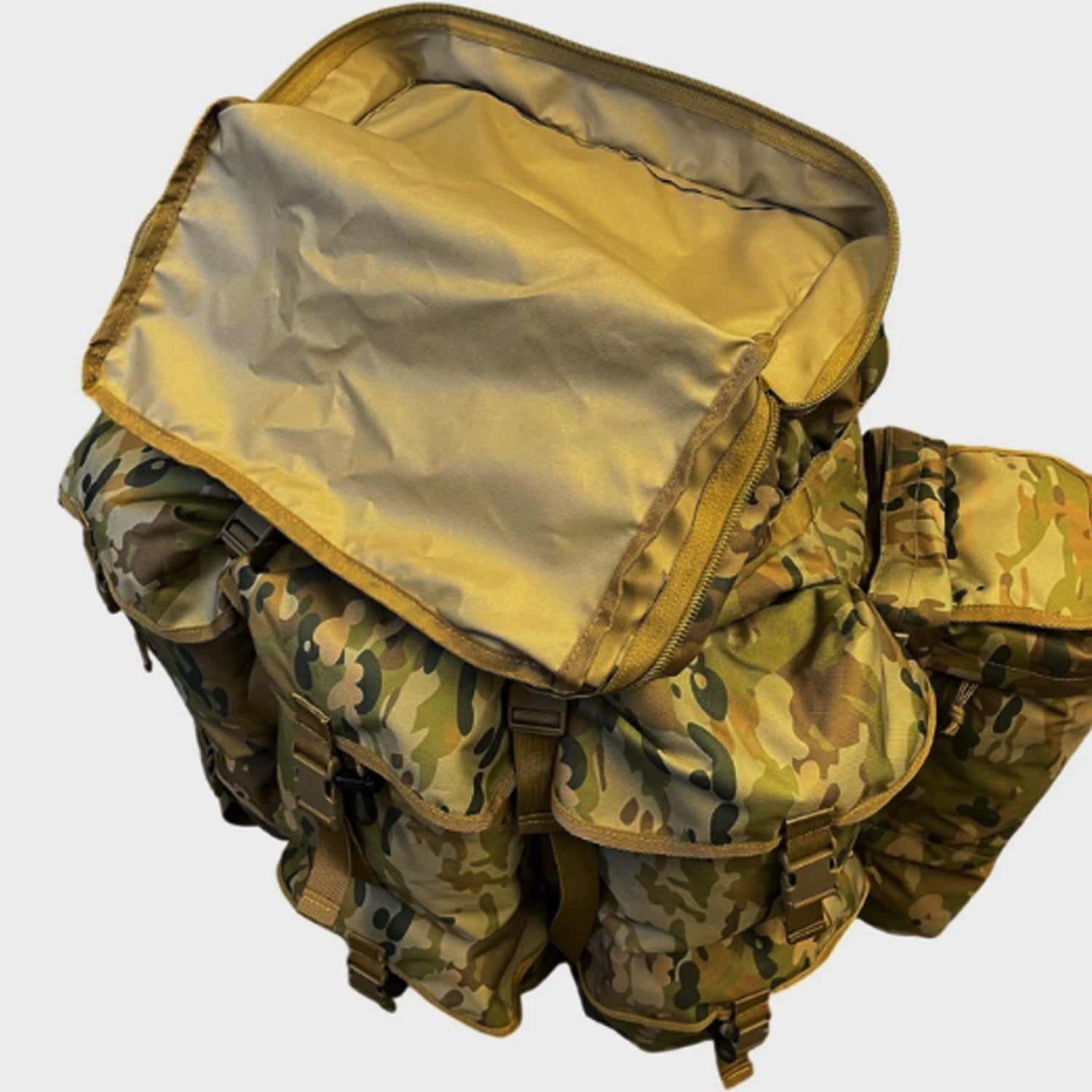 The AMCU Tactical Field Alice Pack XL delivers serious carrying capacity with thoughtful design details that matter in the field. Engineered from rugged 900D fabric with reinforced webbing and nylon buckles, this pack handles demanding conditions without compromise. www.defenceqstore.com.au