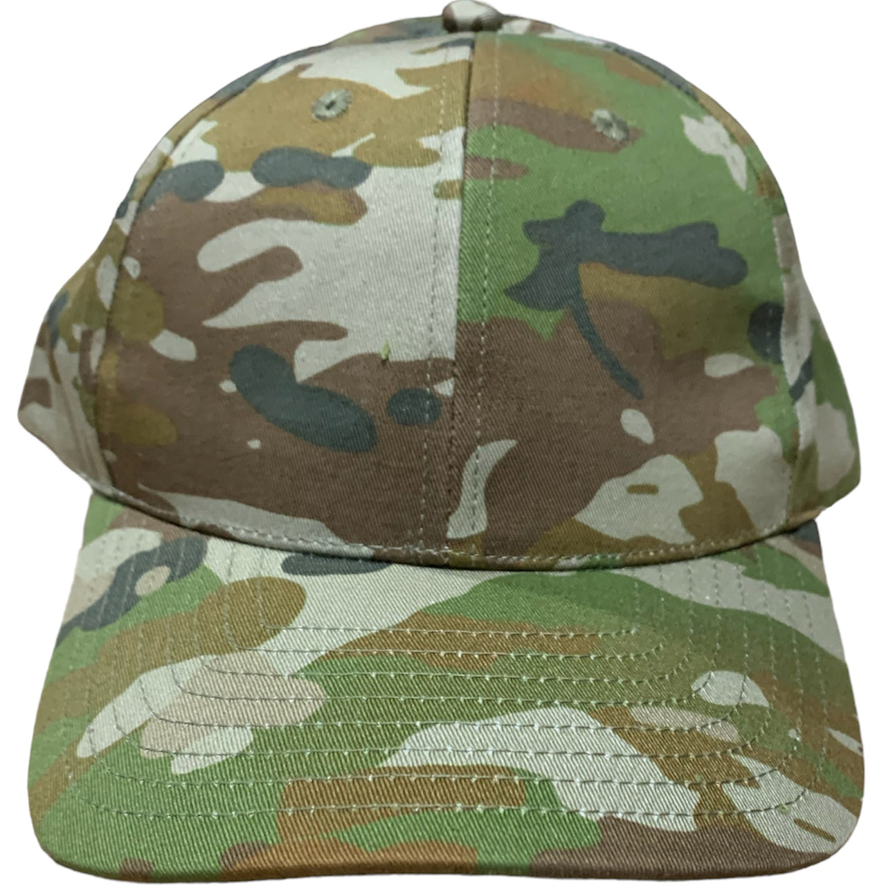Experience the ultimate in comfort and style with the Army Australian Multicam Baseball Cap. This cap features an adjustable hook & loop back for a perfect fit, making it a One Size Fits All option. Upgrade your headwear game with this versatile and trendy cap! www.defenceqstore.com.au front view